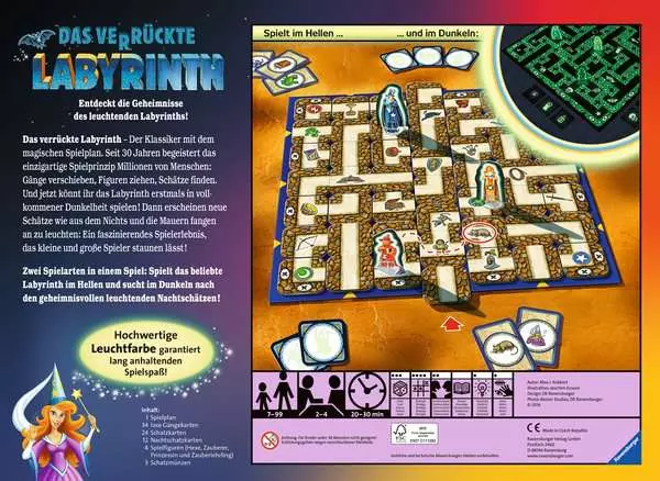 Das verrückte Labyrinth - Glow in the Dark - Spiel ab 7 Jahren