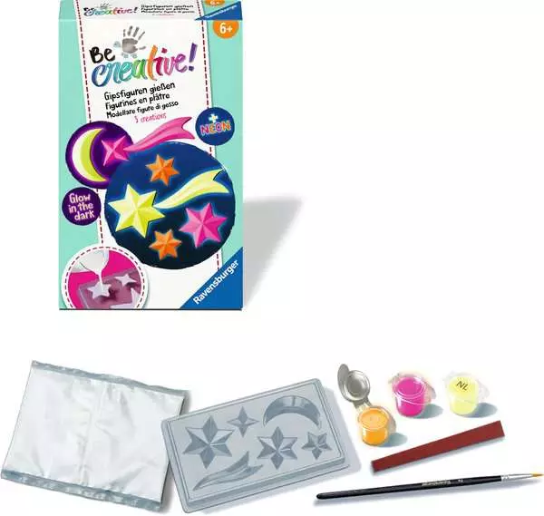 BeCreative Mini - Leuchtsterne - Bastelset für Kinder ab 6 Jahren