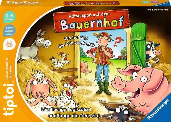 Rätselspaß auf dem Bauernhof - Lernspiel ab 3 Jahren