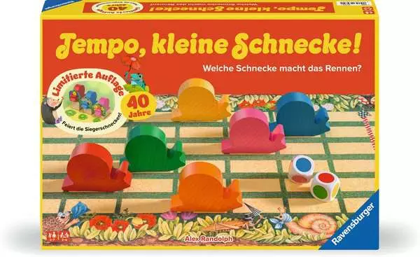 Tempo. kleine Schnecke! 40 Jahre Jubiläumsausgabe - Kinderspiel ab 3 Jahren