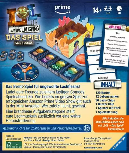 Last One Laughing - Das Spiel - Mini Edition - Kartenspiel ab 14 Jahren