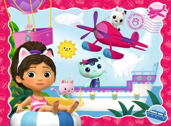 Kinderpuzzle ab 6 Jahren - Katzenabenteuer! - 100 Teile