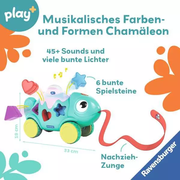 Ravensburger Musikalisches Farben & Formen Chamäleon