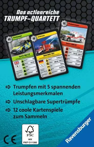 Supertrumpf Blaulicht - Kartenspiel ab 7 Jahren