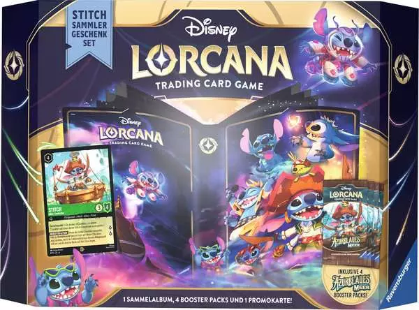 Disney Lorcana: Azurblaues Meer - Stitch Sammler (Deutsch) - Geschenk-Set