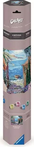 CreArt Mediterrane Landschaft - Malen nach Zahlen für Erwachsene