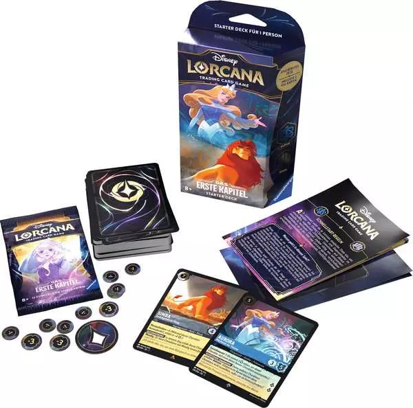 Disney Lorcana Trading Card Game: Das Erste Kapitel - Starter Deck Saphir und Stahl (Deutsch)