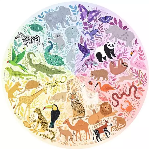 Puzzle 500 Teile - Circle of Colors - Tiere