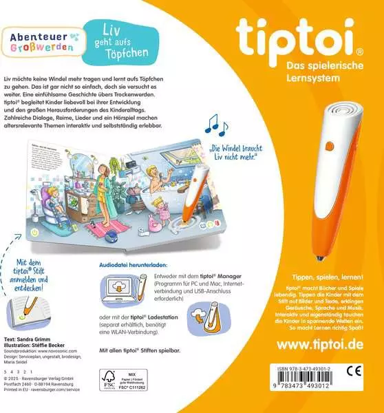 tiptoi® Abenteuer Großwerden - Liv geht aufs Töpfchen