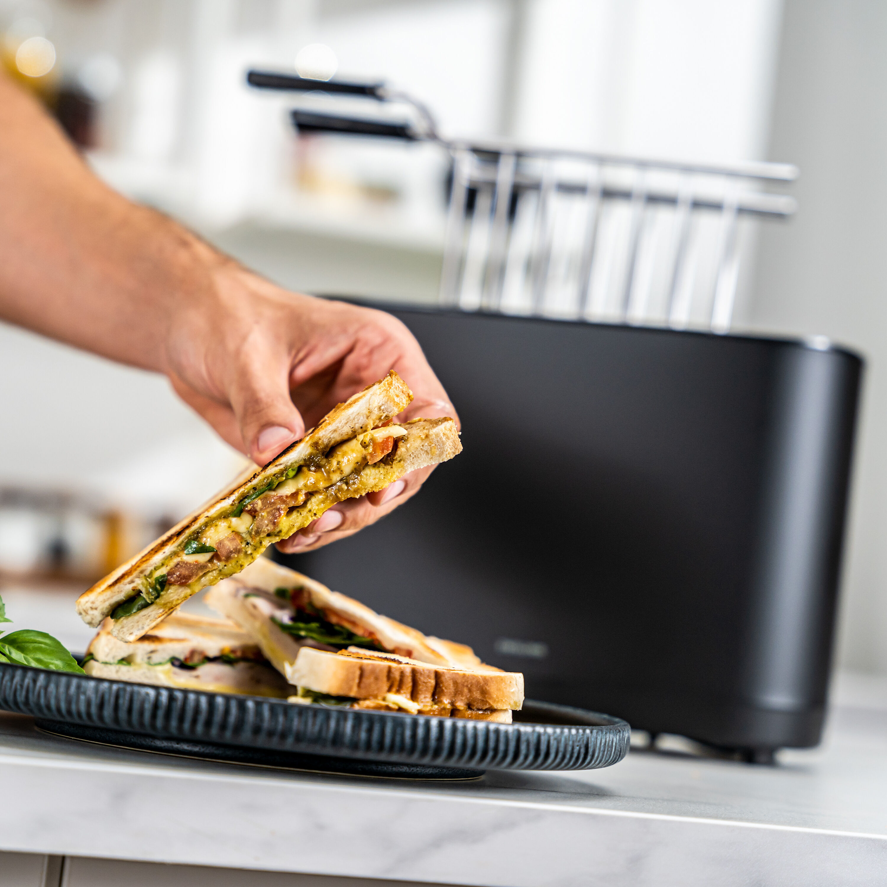 ZWILLING                        Kurzschlitztoaster mit Sandwichzangen, 3-tlg.