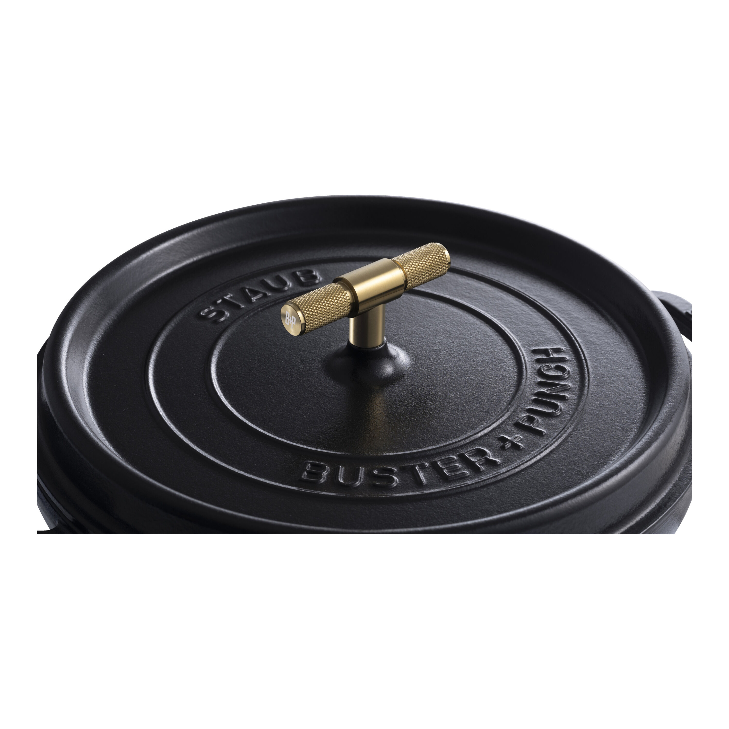 Staub        La Cocotte                Cocotte Buster+Punch 28 cm, rund, Schwarz, Gusseisen