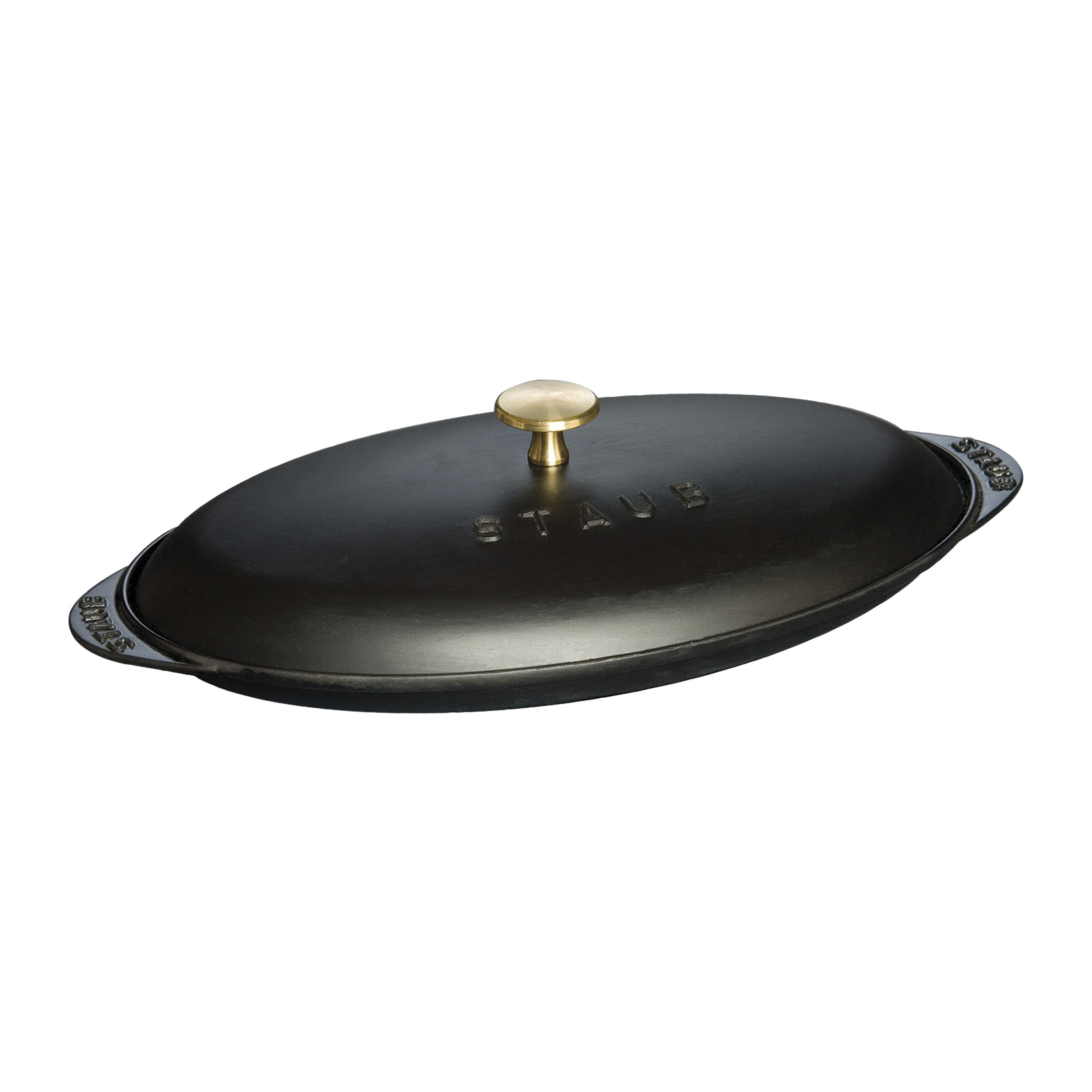 Staub        Specialities                Ofenform mit Deckel 31 cm, oval, Schwarz, Gusseisen