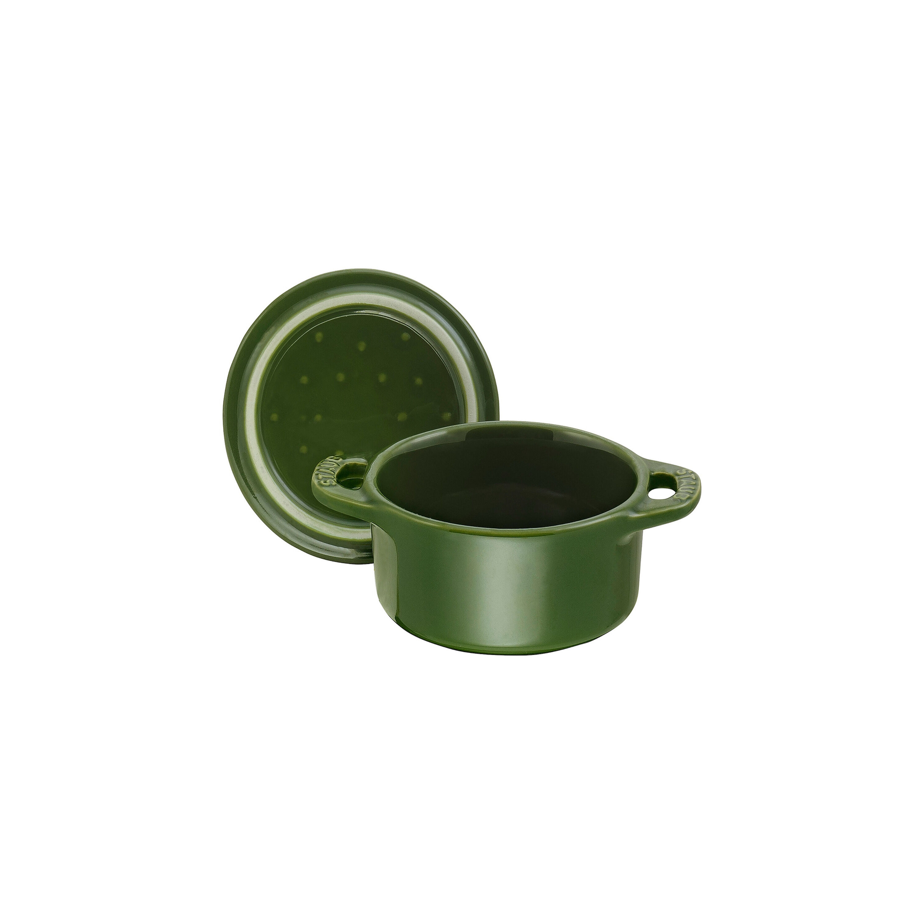 Staub        Ceramique                Mini Cocotte 10 cm, rund, Basilikum-Grün, Keramik