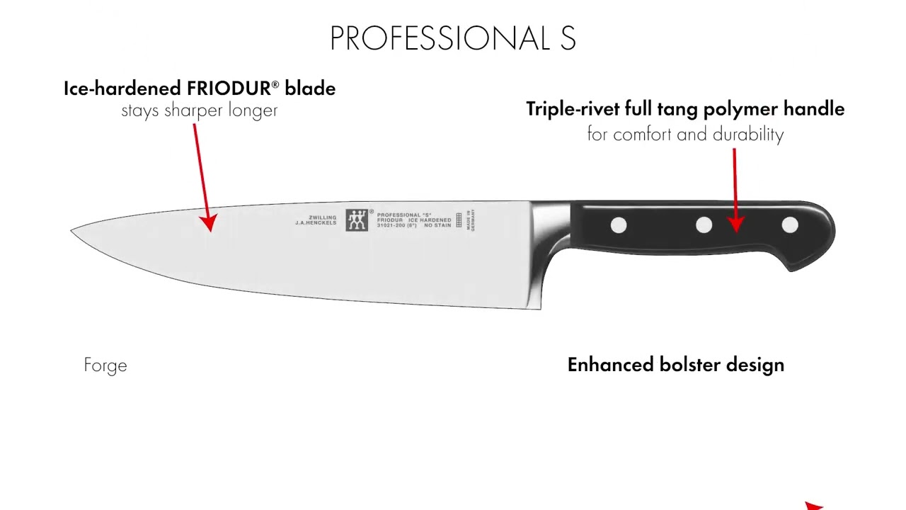 ZWILLING        Professional S                Santokumesser 18 cm, Kullenschliff