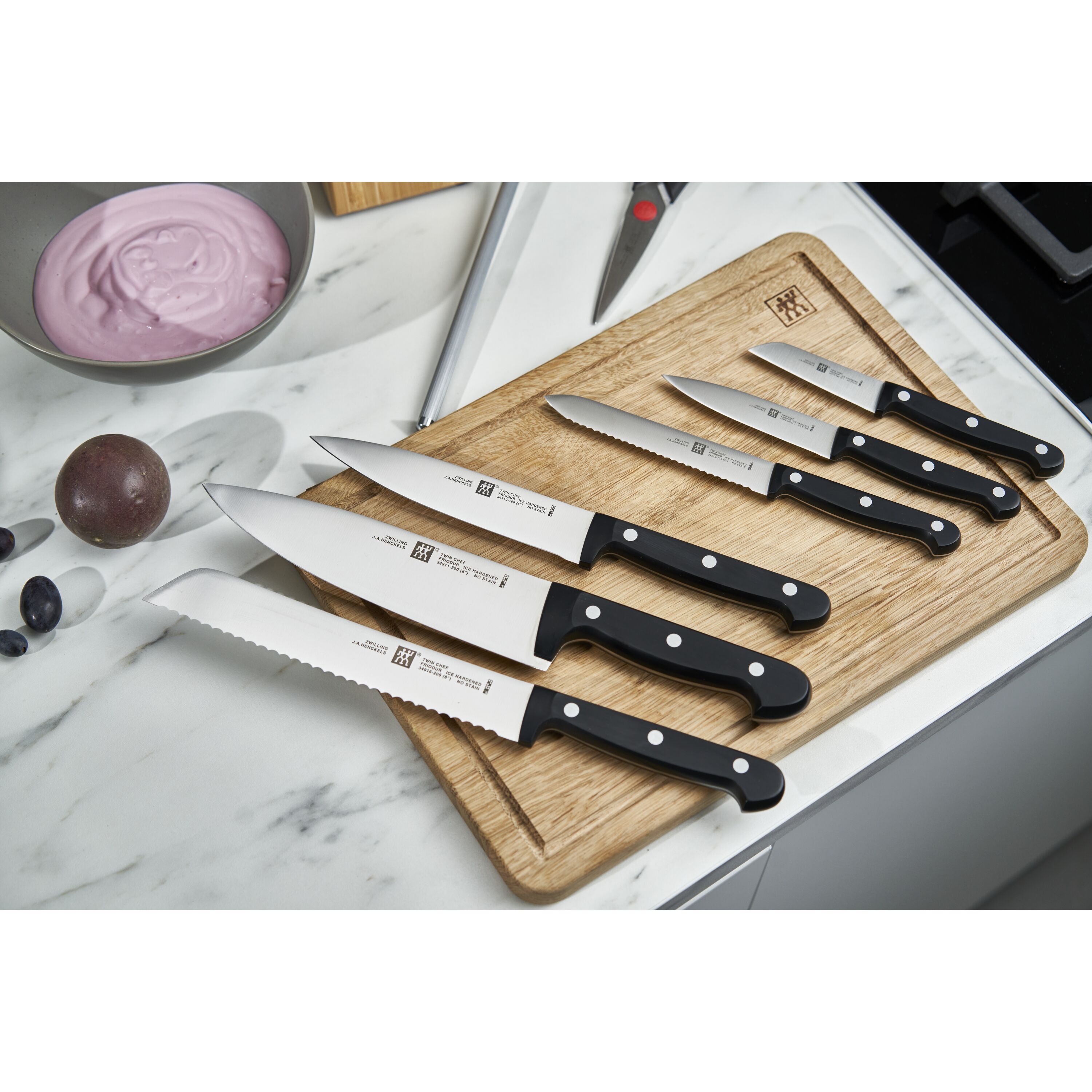 ZWILLING        TWIN Chef 2                9-tlg, Messerblockset, Anthrazit