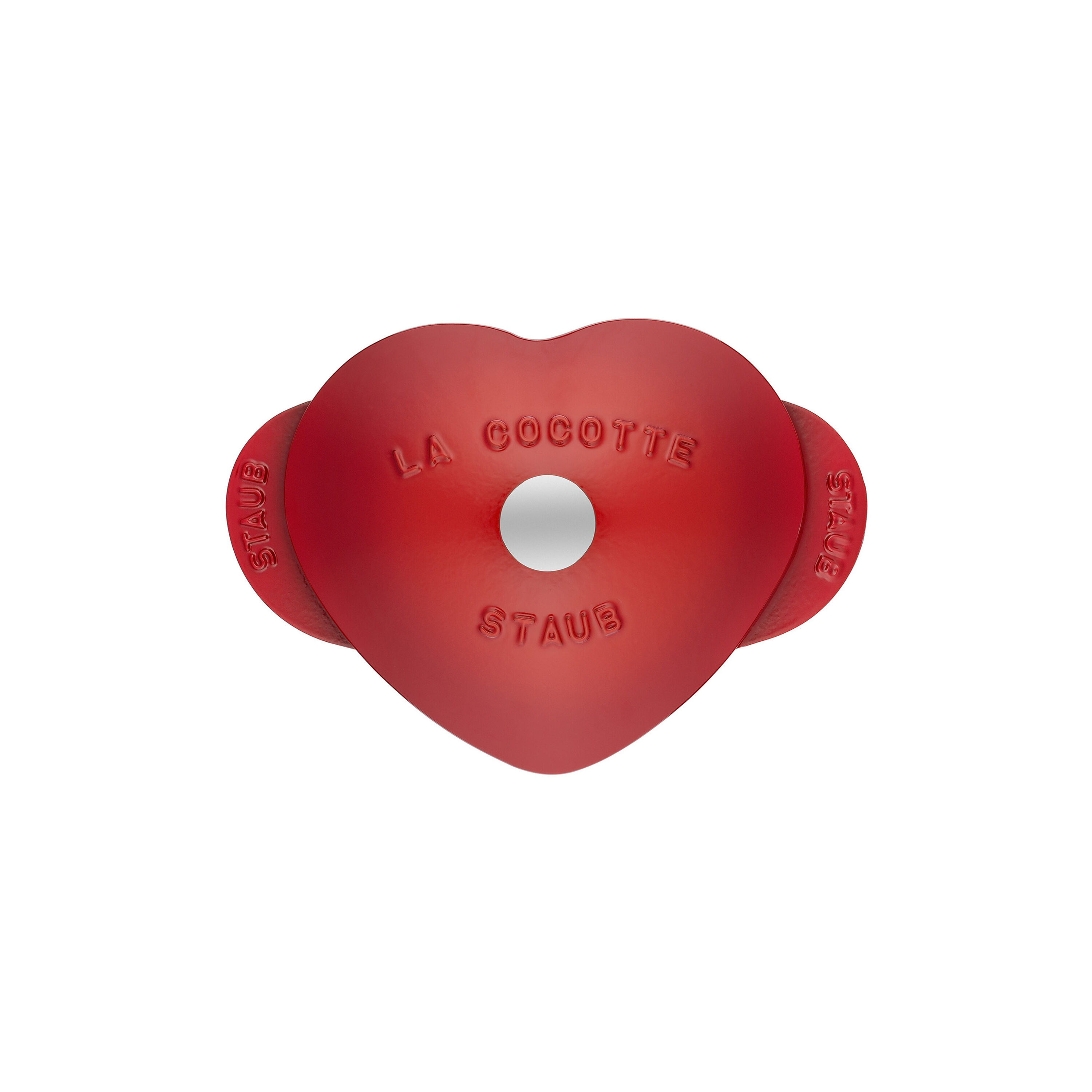 Staub        La Cocotte                Cocotte 20 cm, Herz, Kirsch-Rot, Gusseisen