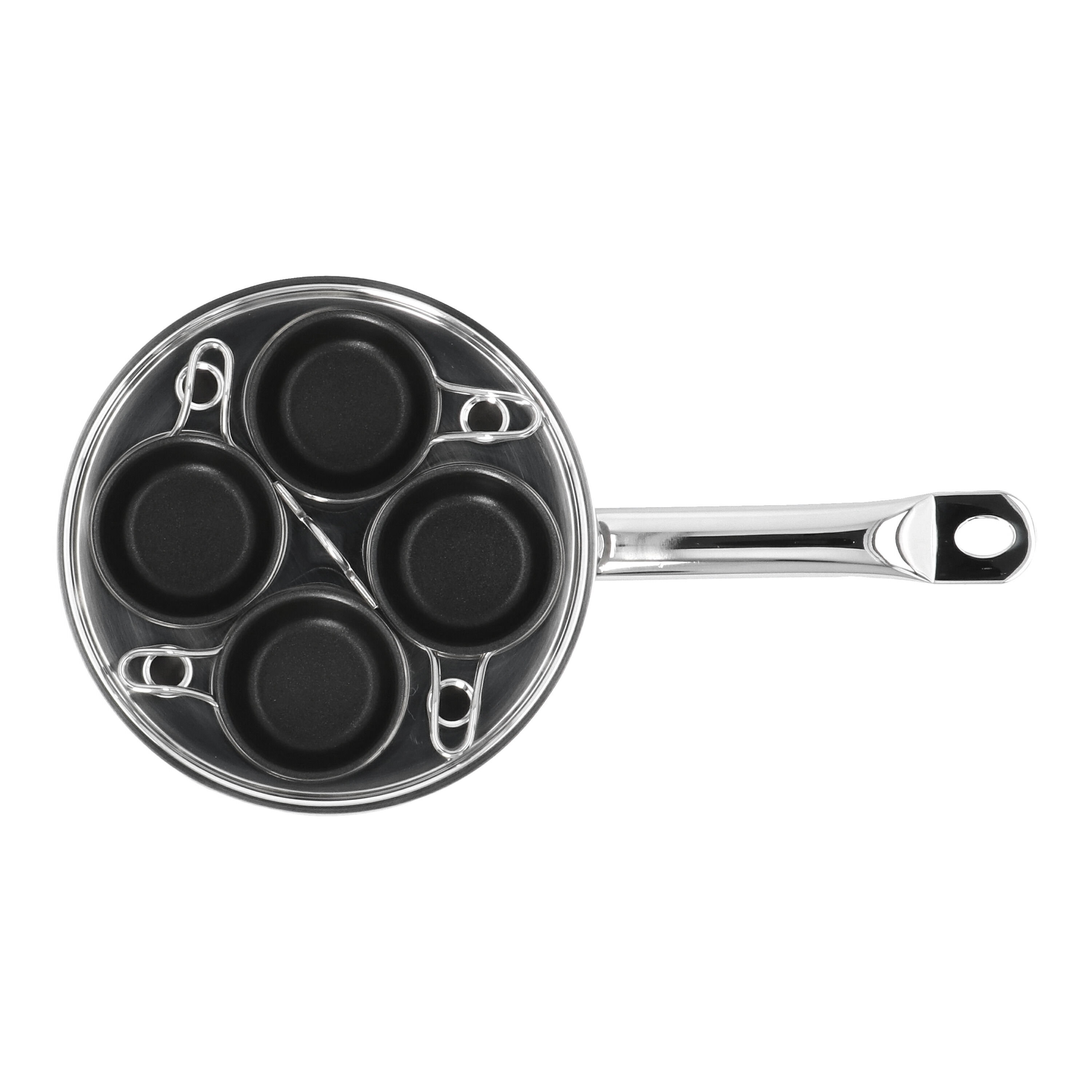 Demeyere        Specialties 3                Gourmetpfanne mit 4 Schüsseln, Silber