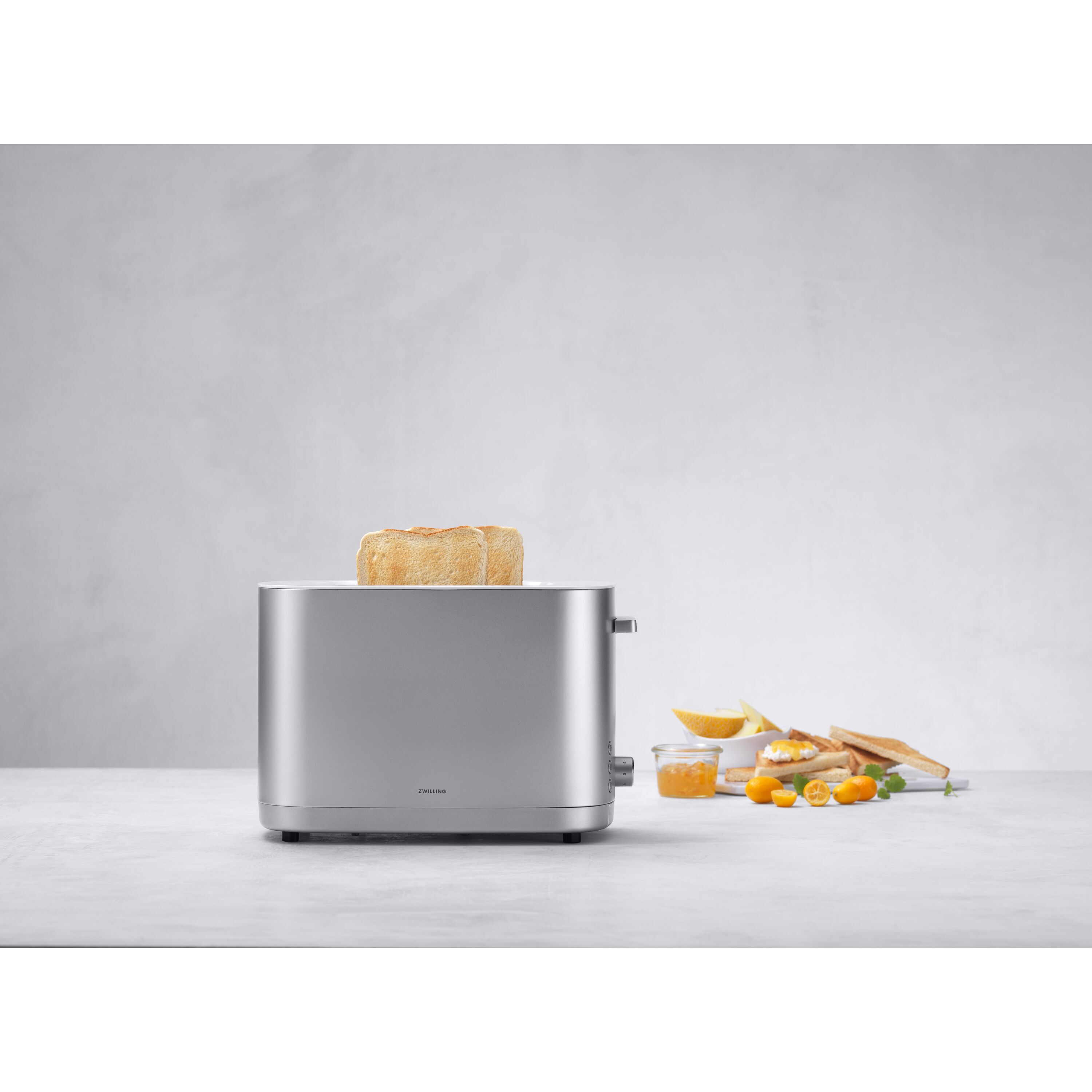 ZWILLING        Enfinigy                Toaster mit Brötchenaufsatz, 2 Schlitze kurz, Silber