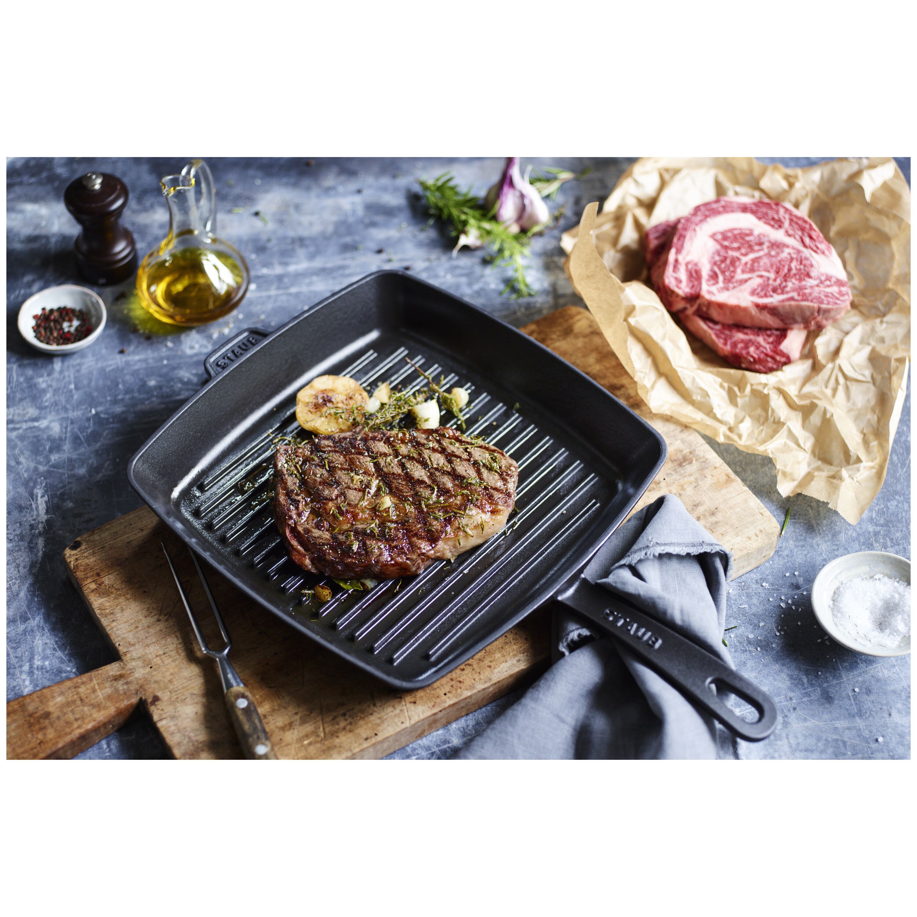 Staub        Grill Pans                American Grill 30 cm, Gusseisen, Schwarz