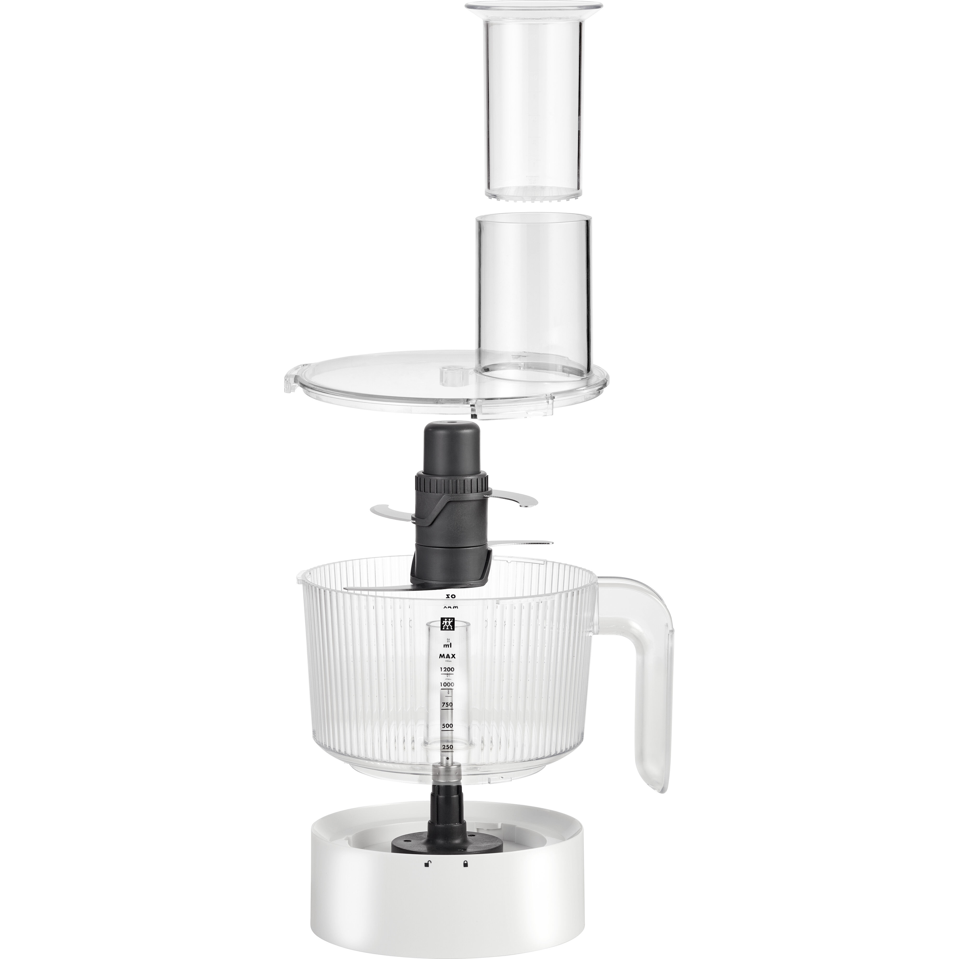ZWILLING        Enfinigy                Hochleistungsstandmixer Pro mit Food Processor, Silber-Weiß