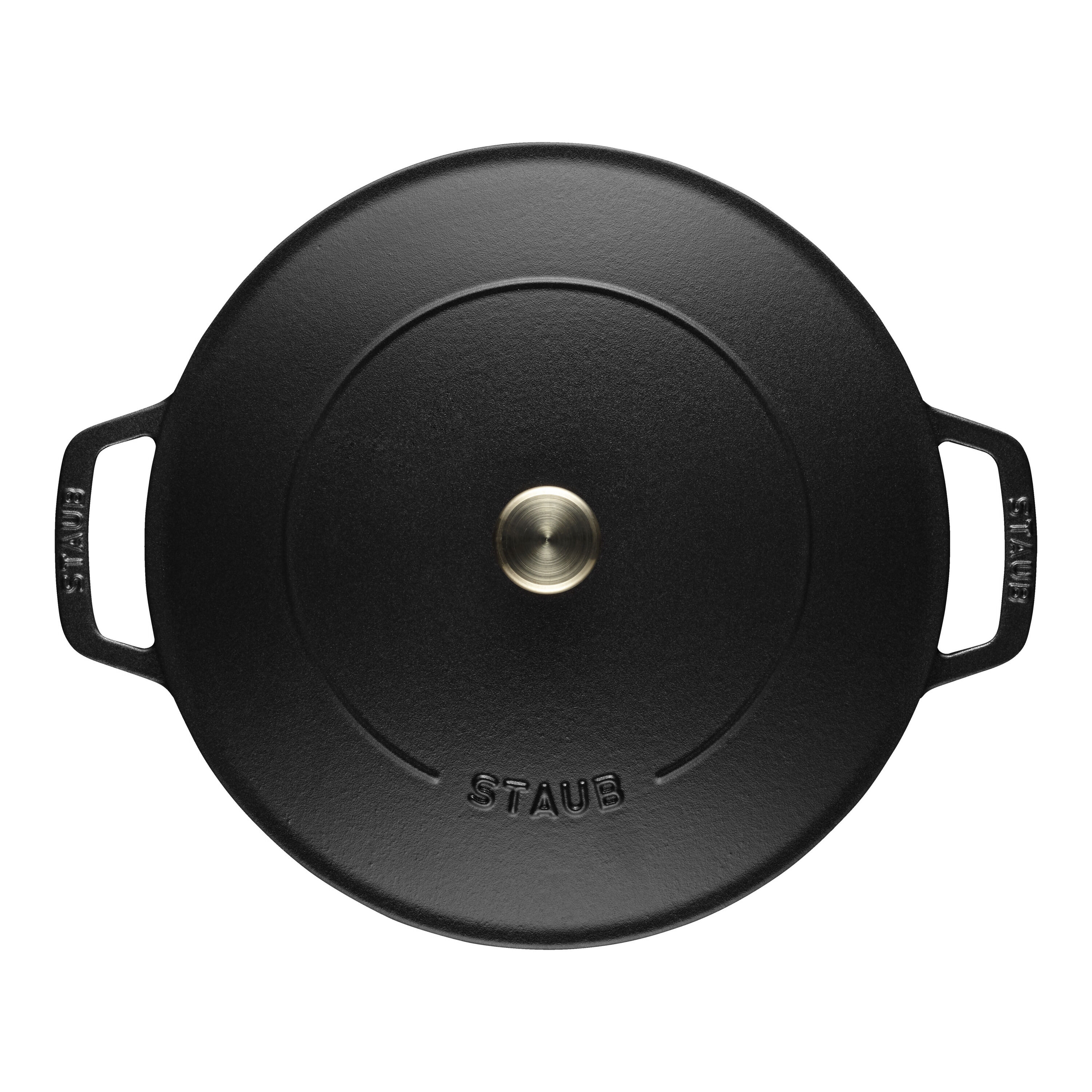 Staub        Braisers                Bräter mit Chistera Drop-Structure 24 cm, rund, Schwarz, Gusseisen