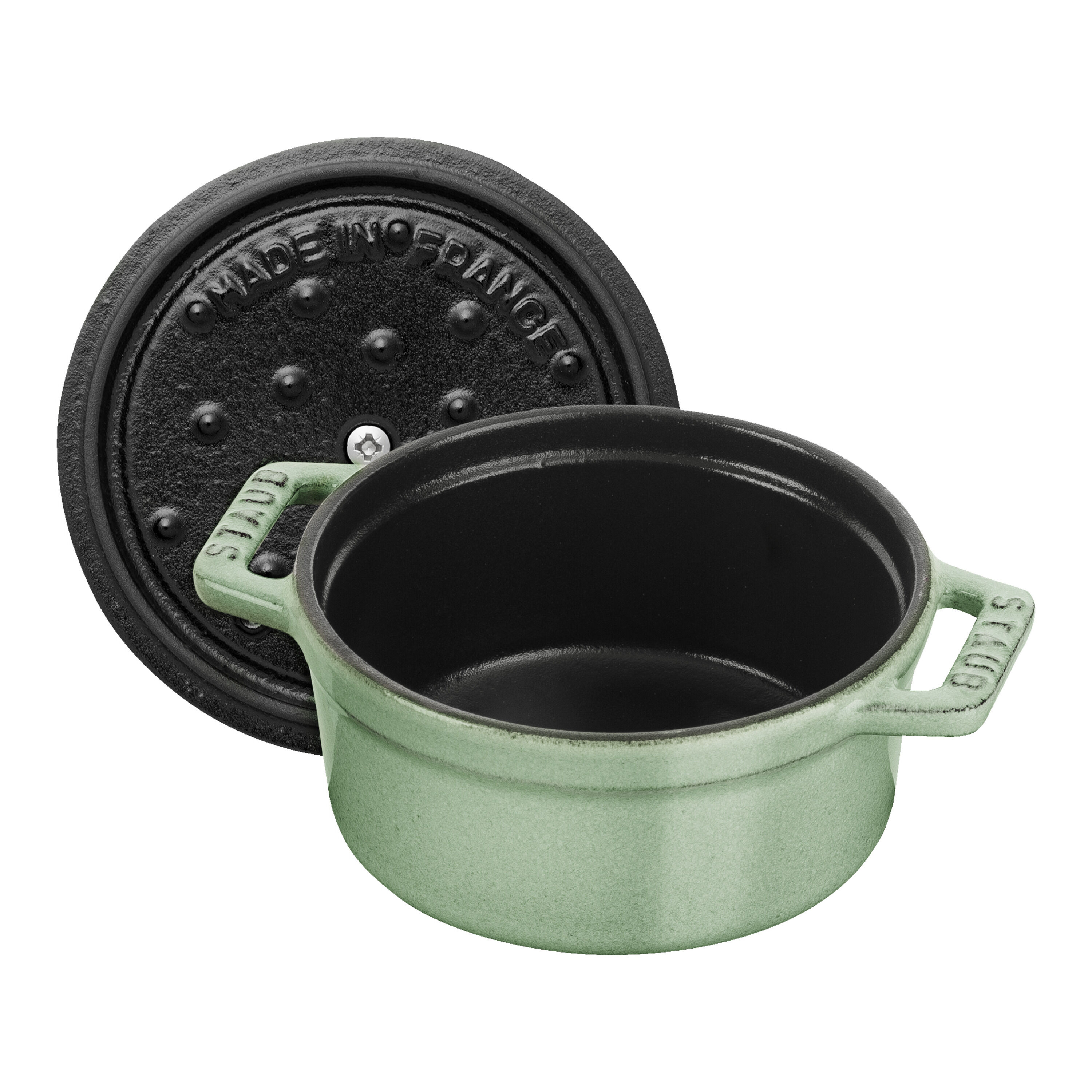 Staub        La Cocotte                Mini Cocotte 10 cm, rund, Salbeigrün, Gusseisen