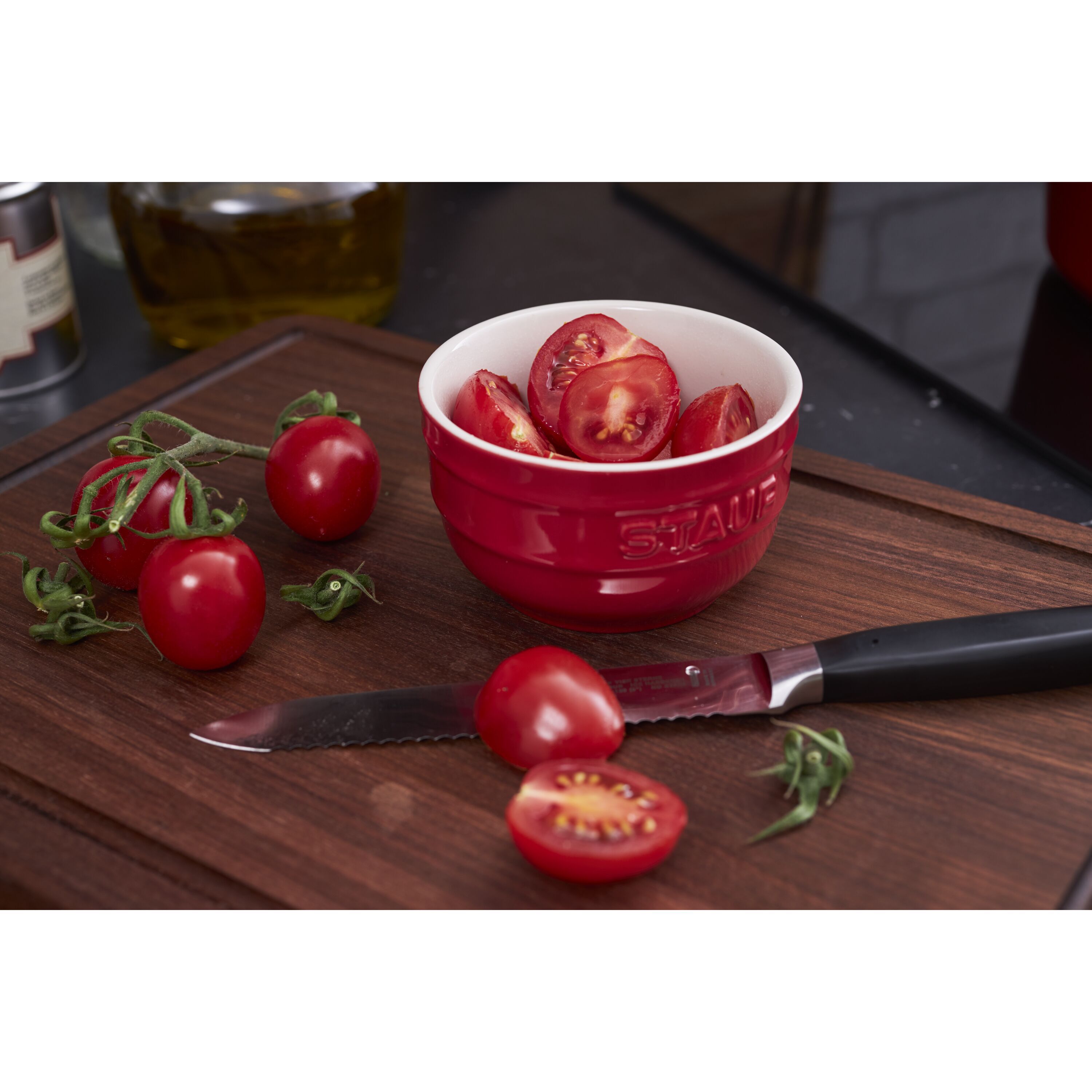 Staub        Ceramique                Förmchenset 9 cm / 2-tlg, rund, Kirsch-Rot, Keramik