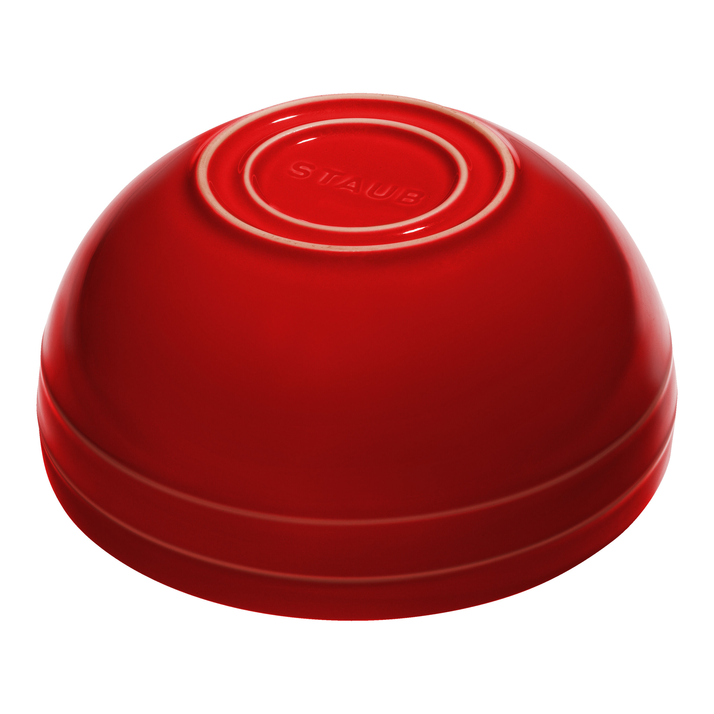 Staub        Ceramique                Schüssel 24 cm, rund, Kirsch-Rot, Keramik