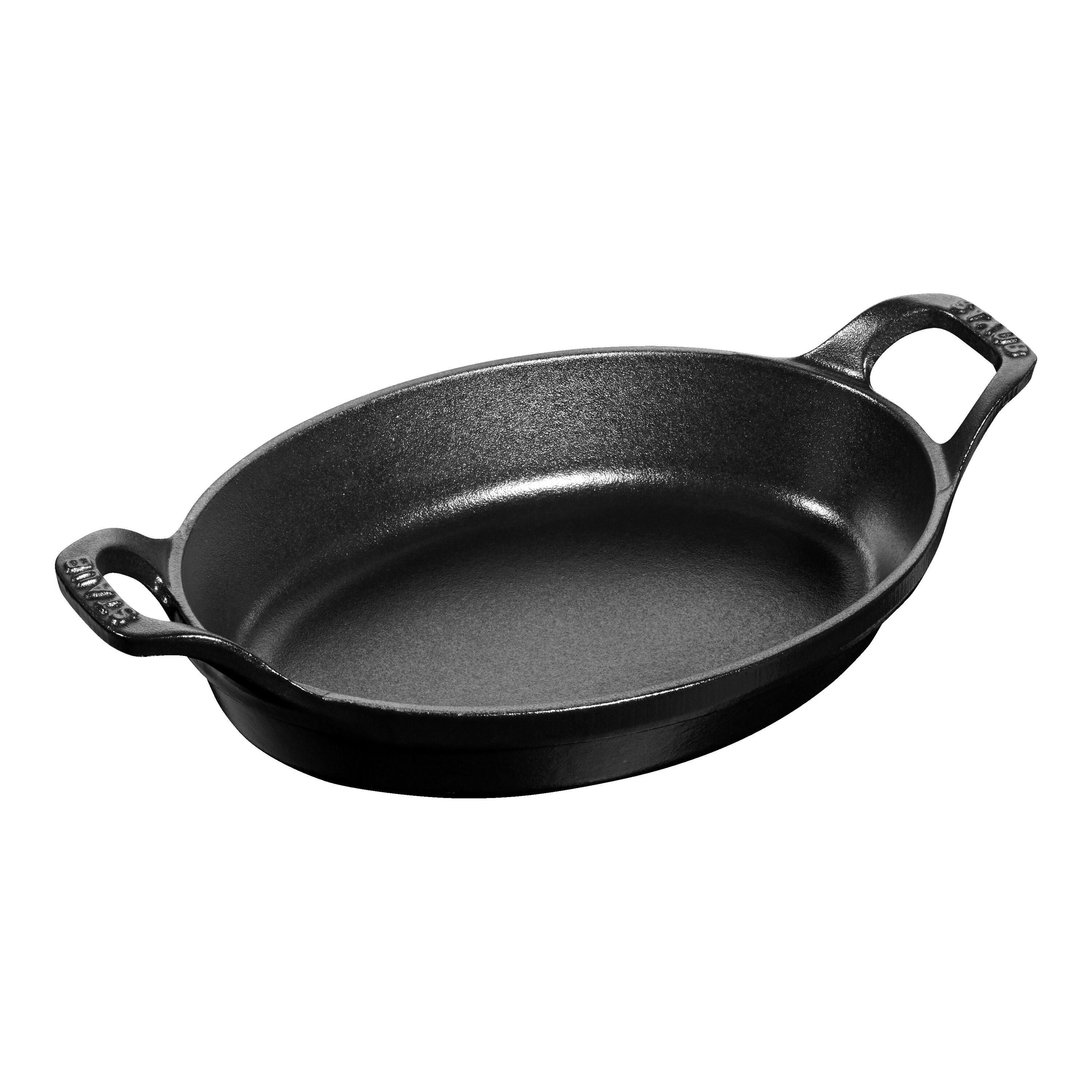 Staub        Specialities                Ofenform 21 cm, oval, Schwarz, Gusseisen