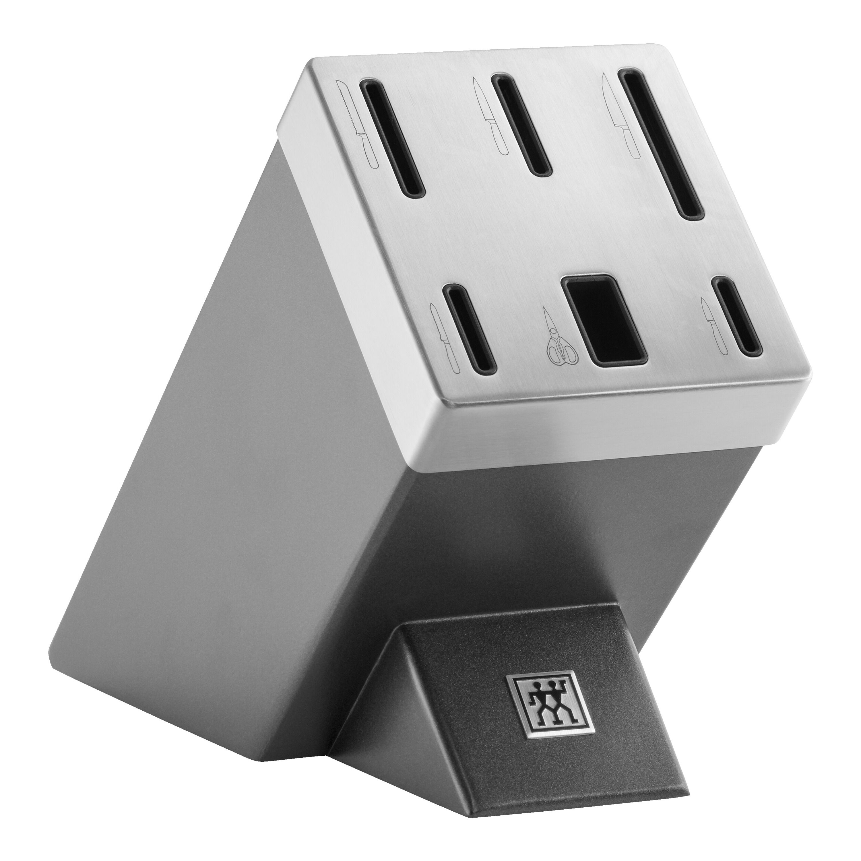 ZWILLING        Gourmet                7-tlg, Selbstschärfender Messerblock, Grau