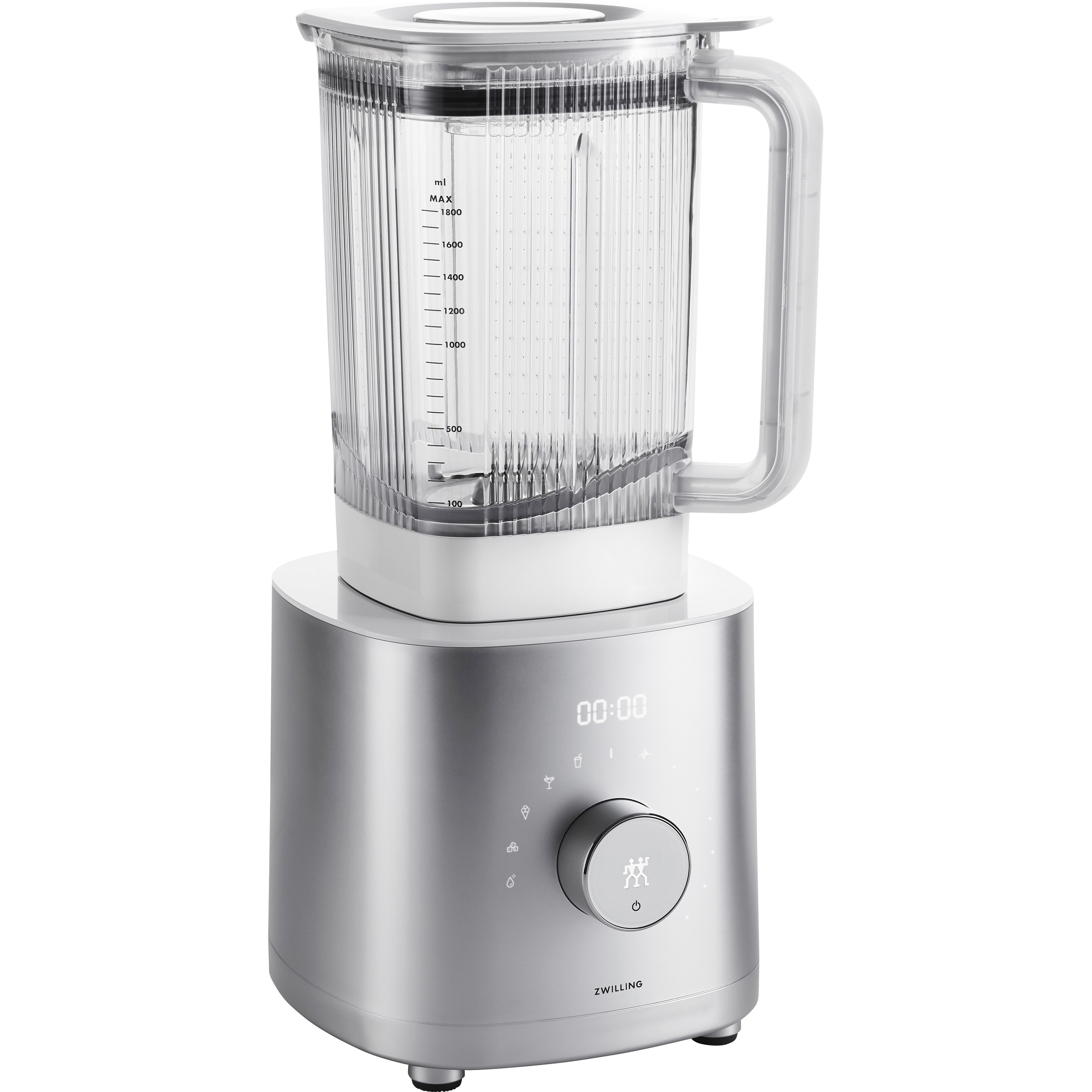 ZWILLING        Enfinigy                Hochleistungsstandmixer Pro mit Food Processor, Silber-Weiß