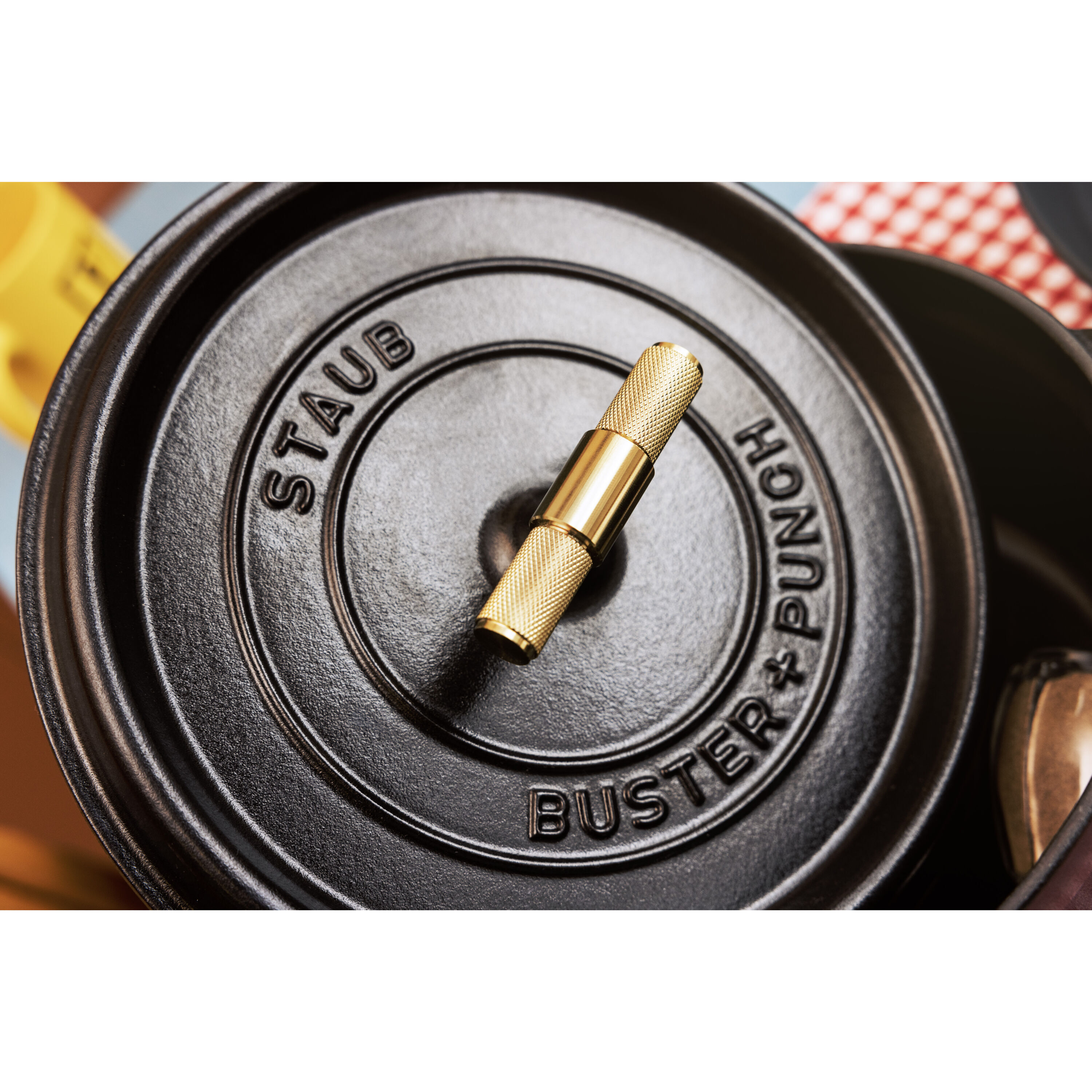 Staub        La Cocotte                Cocotte Buster+Punch 28 cm, rund, Schwarz, Gusseisen