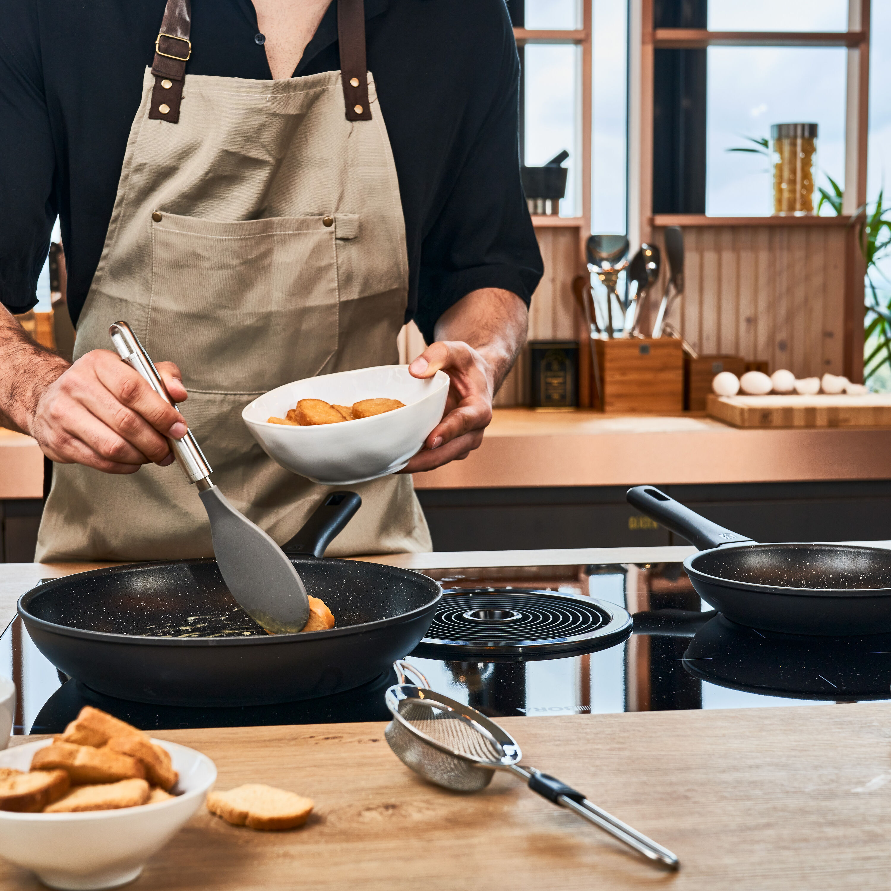 ZWILLING                        Bratpfannenset 4-tlg, Aluminium, Schwarz