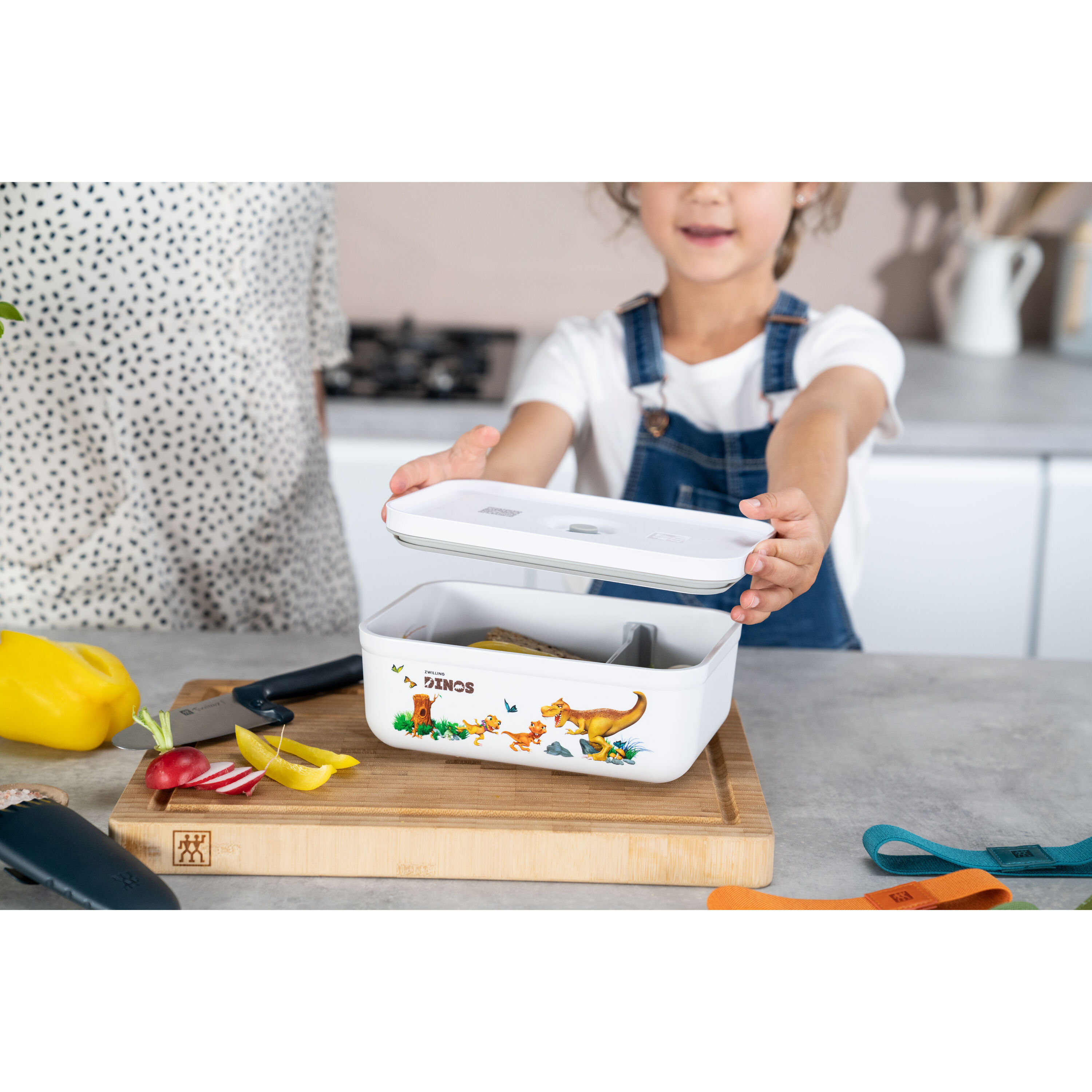 ZWILLING        Fresh & Save                Vakuum Lunchbox DINOS L, Kunststoff, Weiß-grau