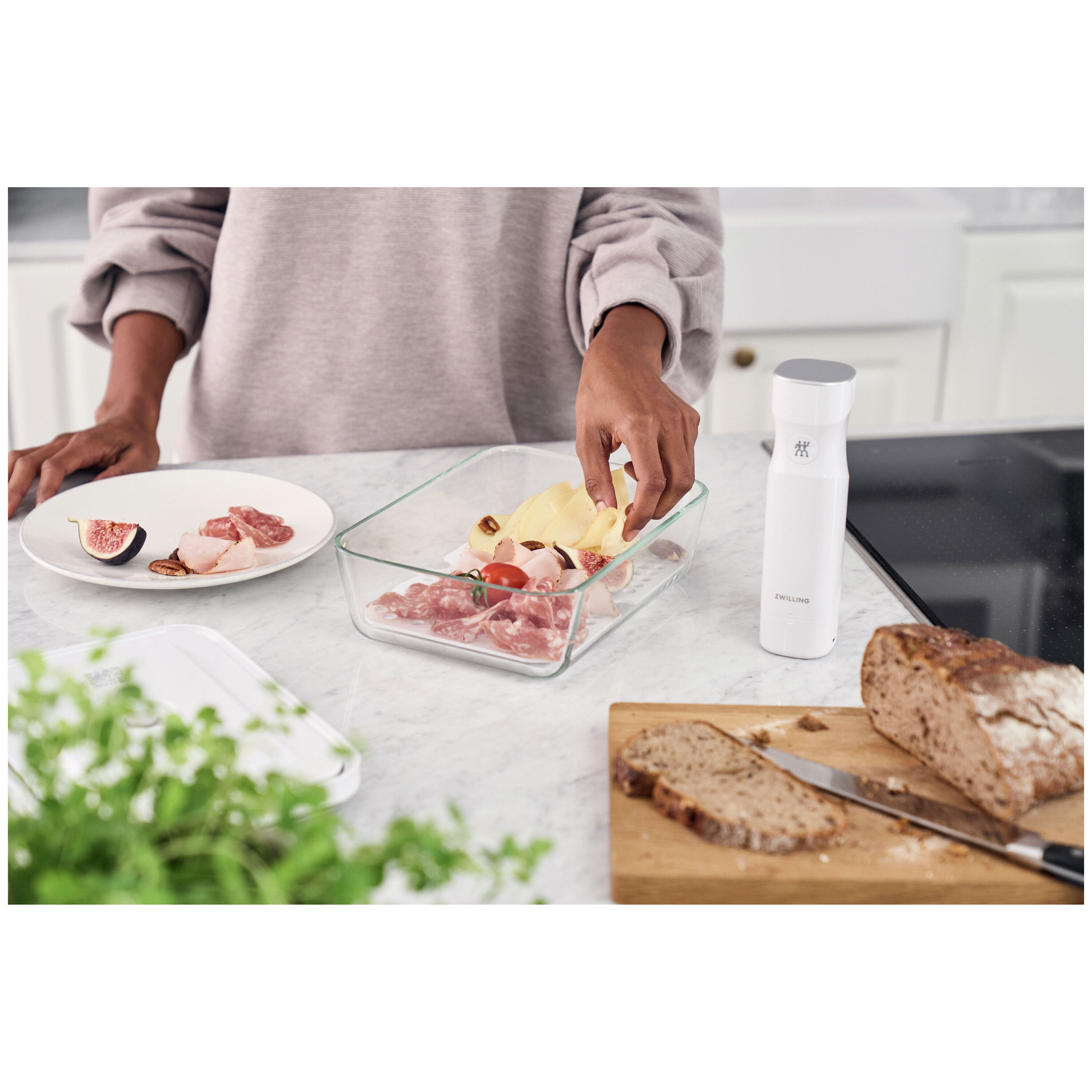 ZWILLING        Fresh & Save                Vakuum Zubehörset Abtropfgitter für Glasboxen, Kühlschrankbox/Auflaufform / 2-tlg