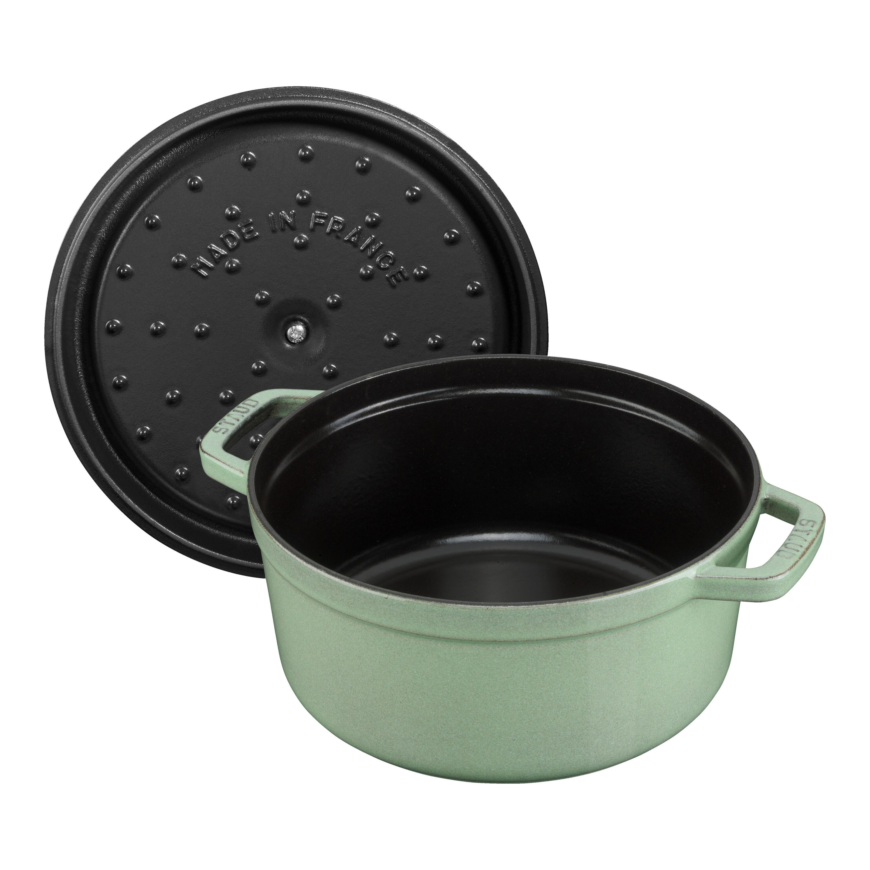 Staub        La Cocotte                Cocotte 24 cm, rund, Salbeigrün, Gusseisen