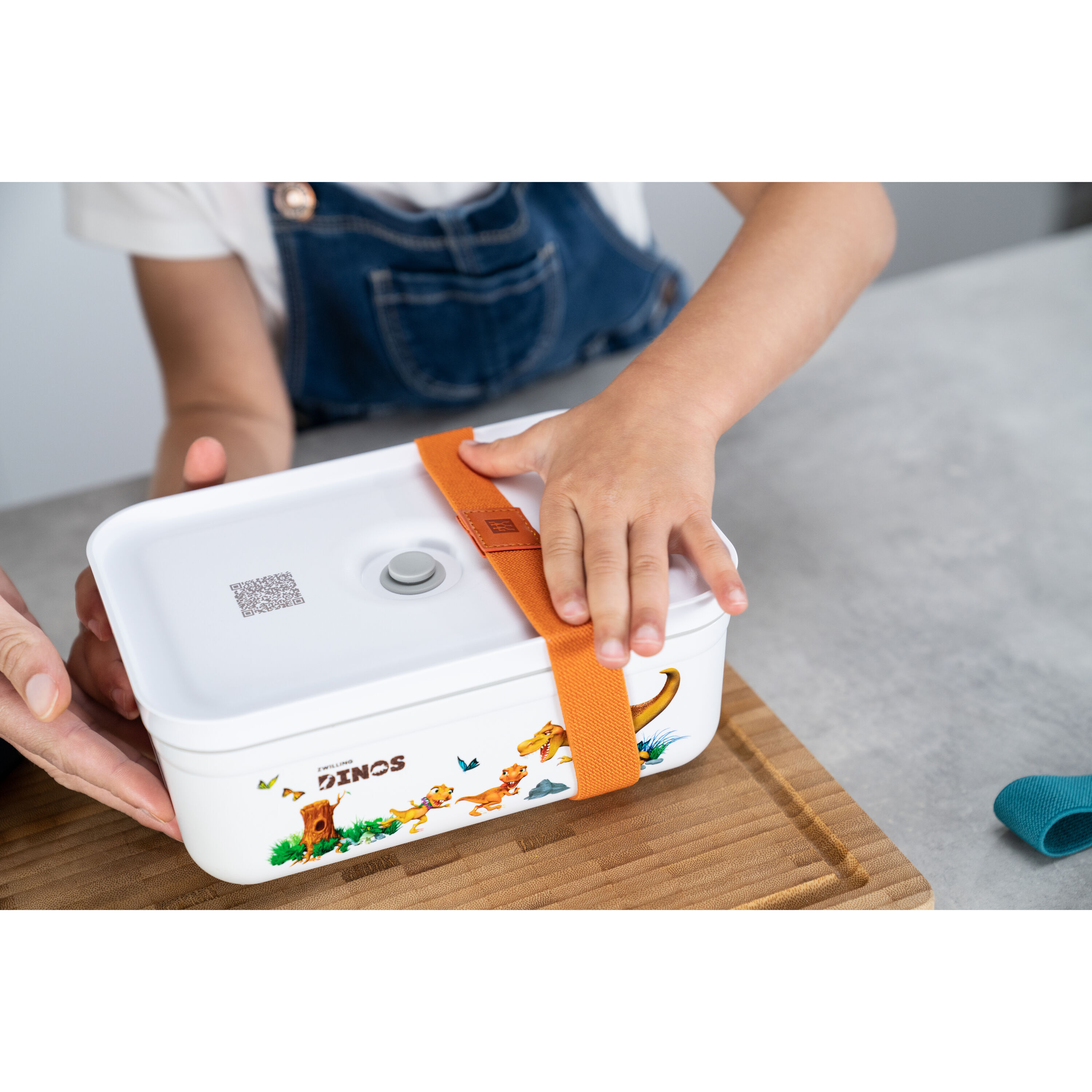 ZWILLING        Fresh & Save                Vakuum Lunchbox DINOS L, Kunststoff, Weiß-grau