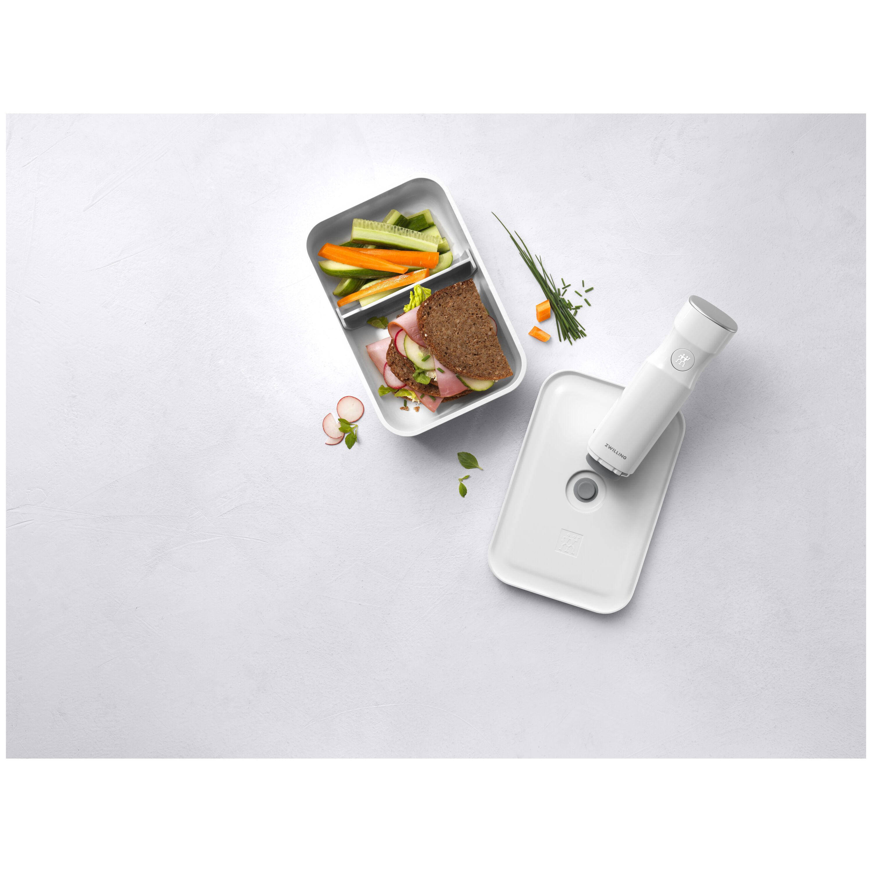 ZWILLING        Fresh & Save                Vakuum Lunchbox L, Kunststoff, Weiß-grau