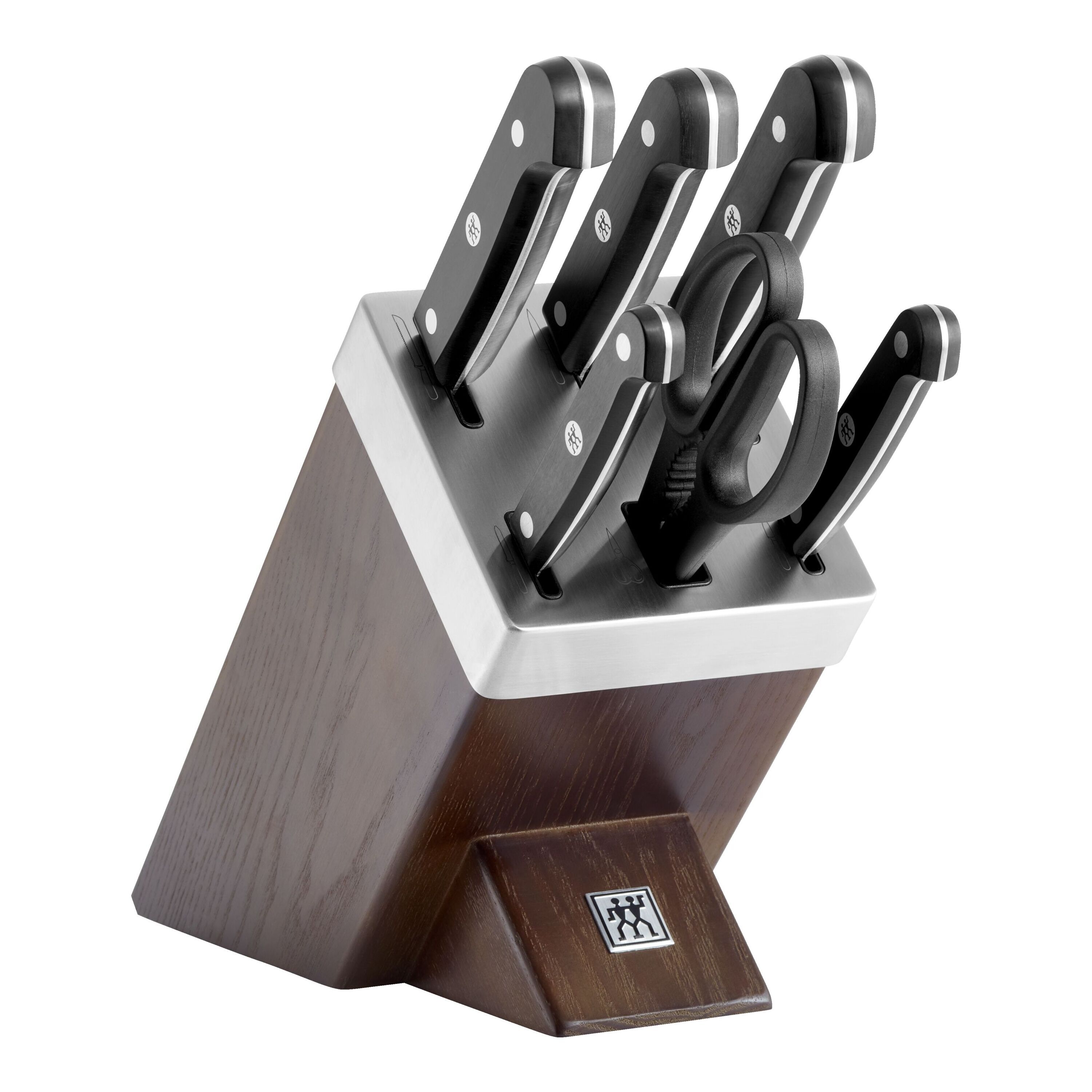 ZWILLING        Gourmet                7-tlg, Selbstschärfender Messerblock, Braun
