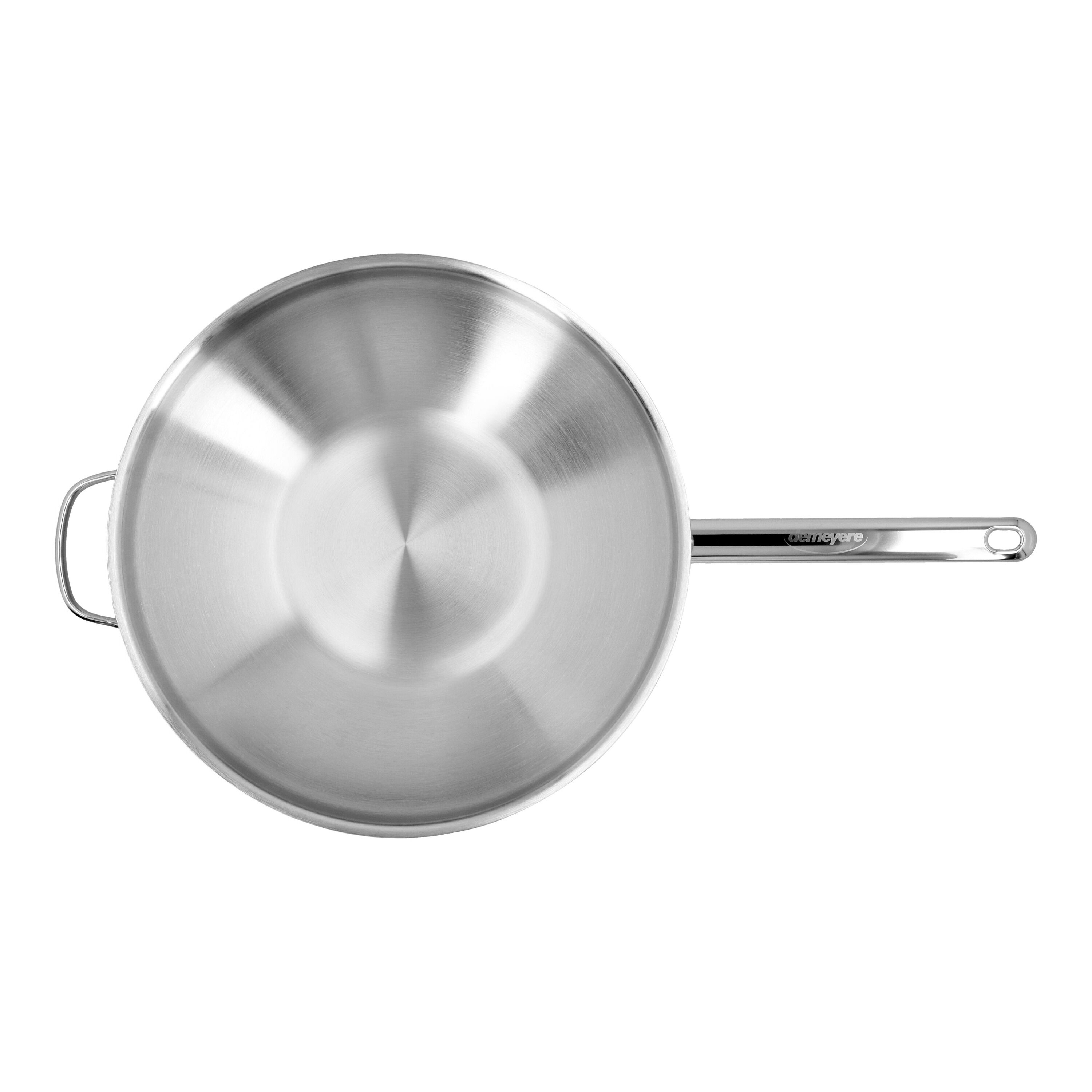 Demeyere        Apollo 7                Wok flacher Boden 32 cm, 18/10 Edelstahl