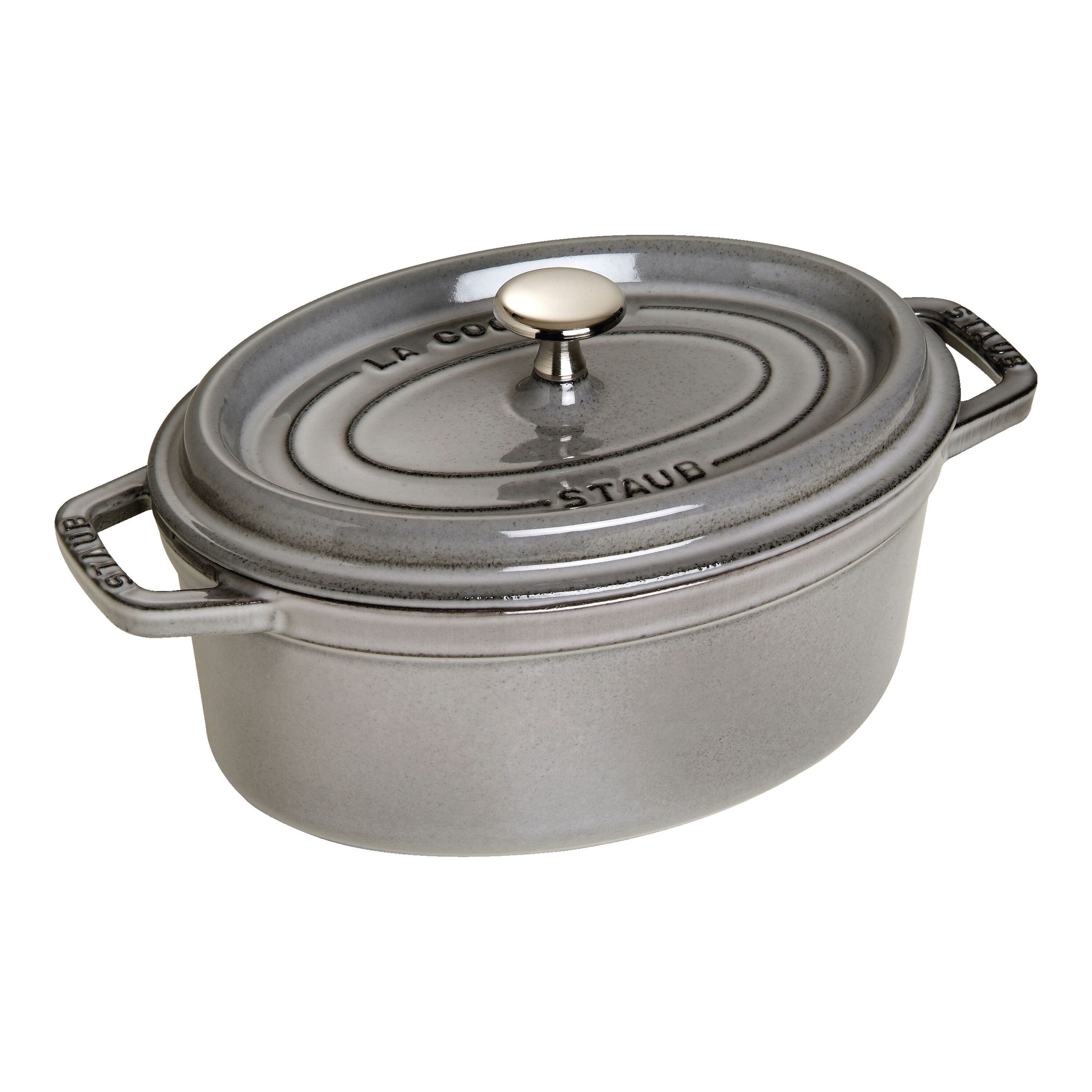 Staub        La Cocotte                Cocotte 23 cm, oval, Graphit-Grau, Gusseisen