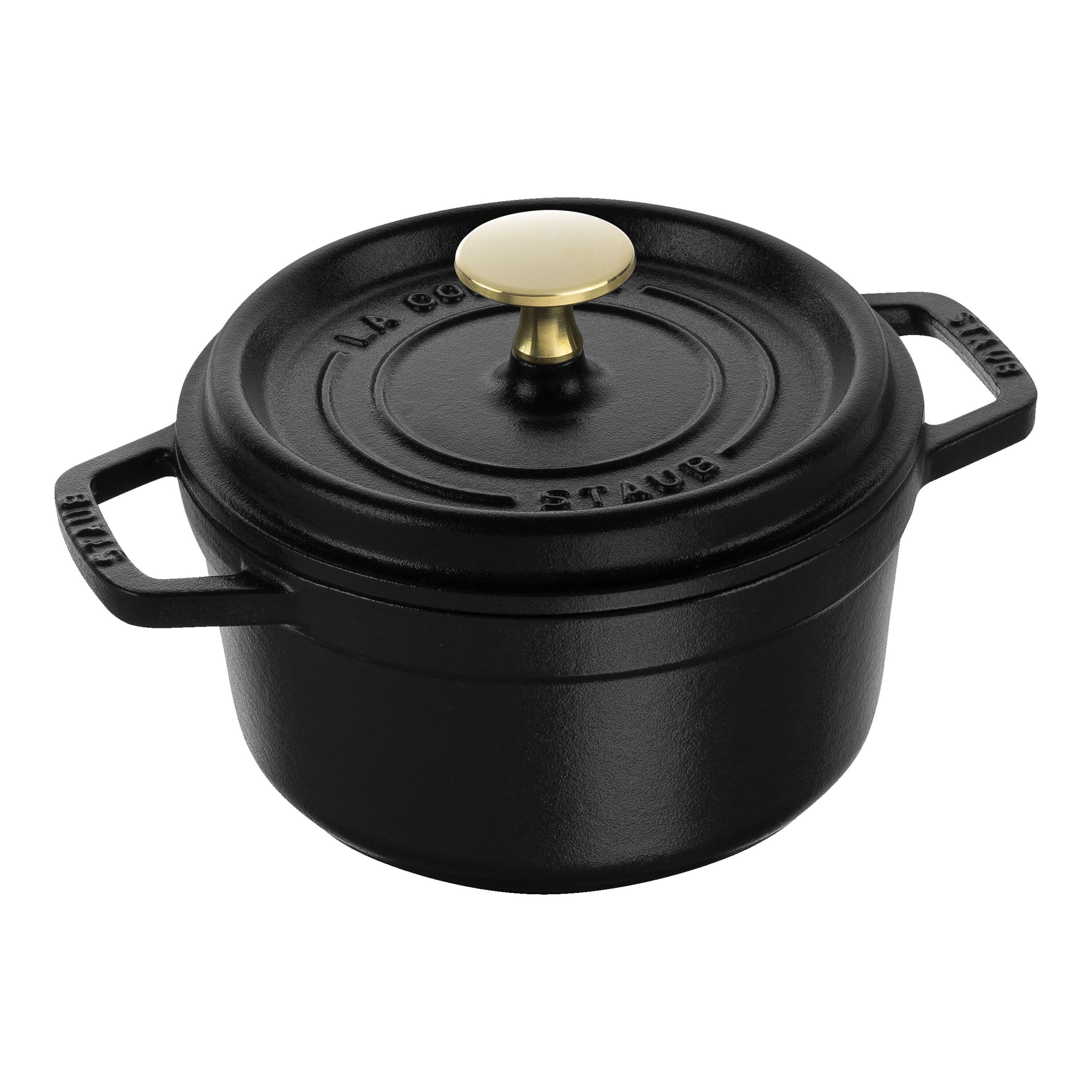 Staub        La Cocotte                Cocotte 16 cm, rund, Schwarz, Gusseisen