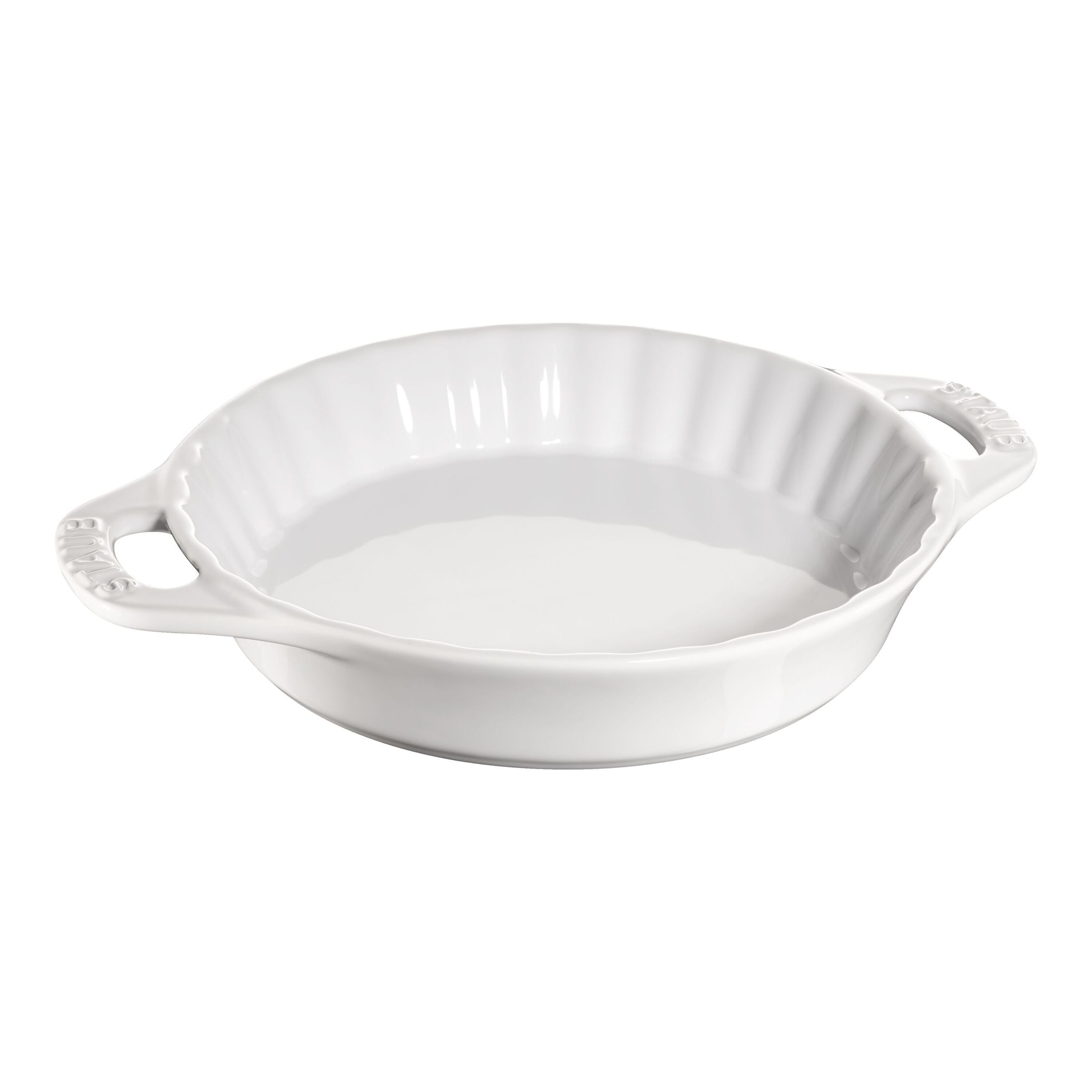 Staub        Ceramique                Tarte-Form 24 cm, rund, Weiß, Keramik