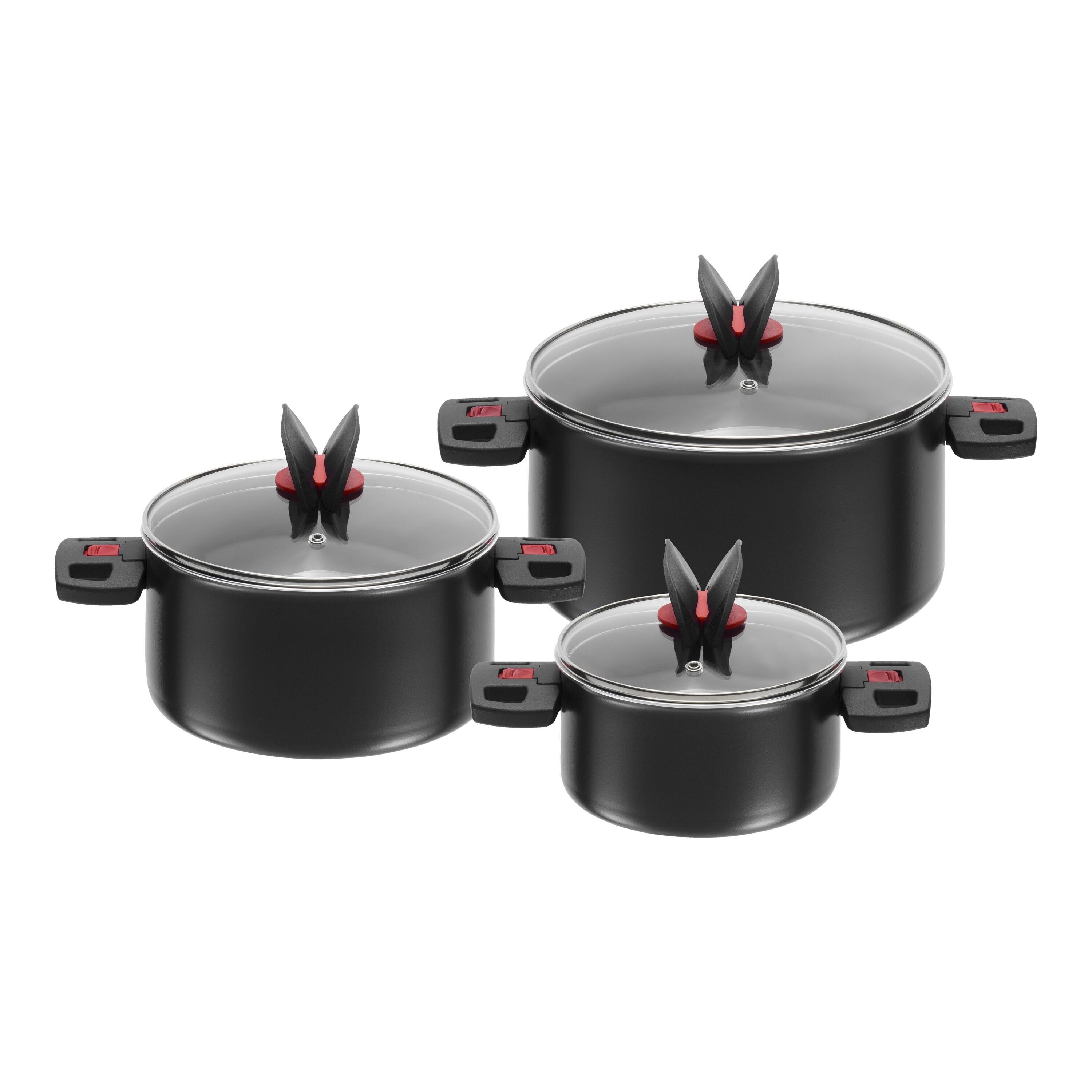 BALLARINI        Click & Cook                Kochtopfset 3-tlg, Aluminium