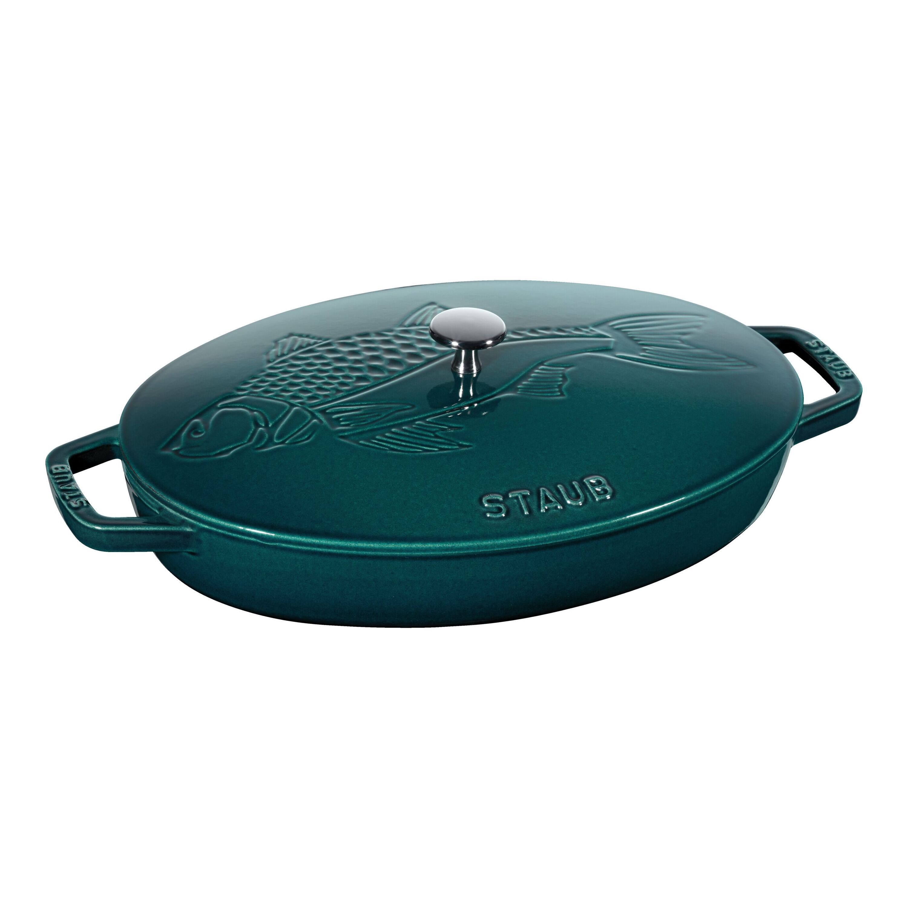 Staub        Specialities                Ofenform Fisch 33 cm, oval, La-Mer, Gusseisen