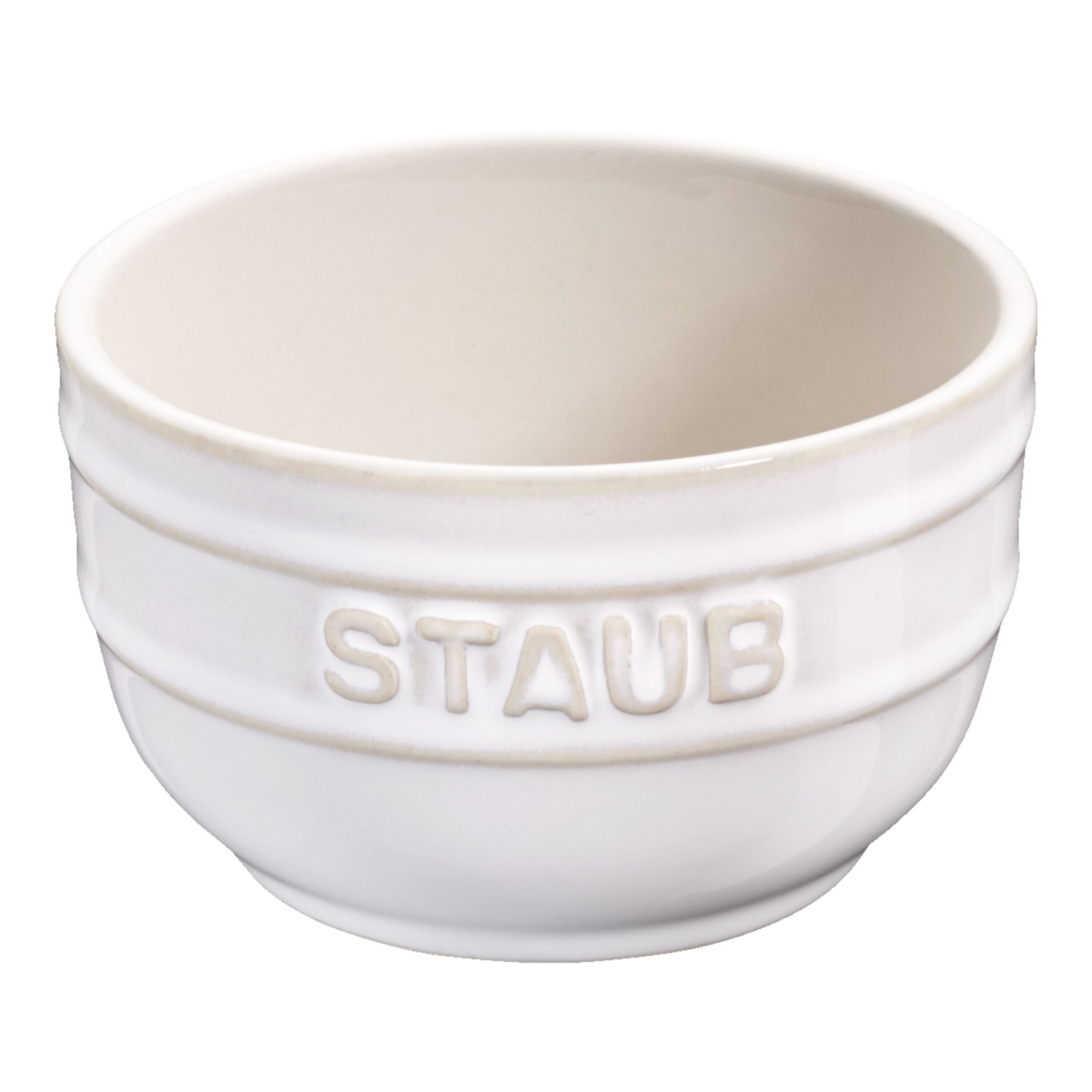Staub        Ceramique                Förmchenset 9 cm / 2-tlg, rund, Elfenbein-Weiß, Keramik