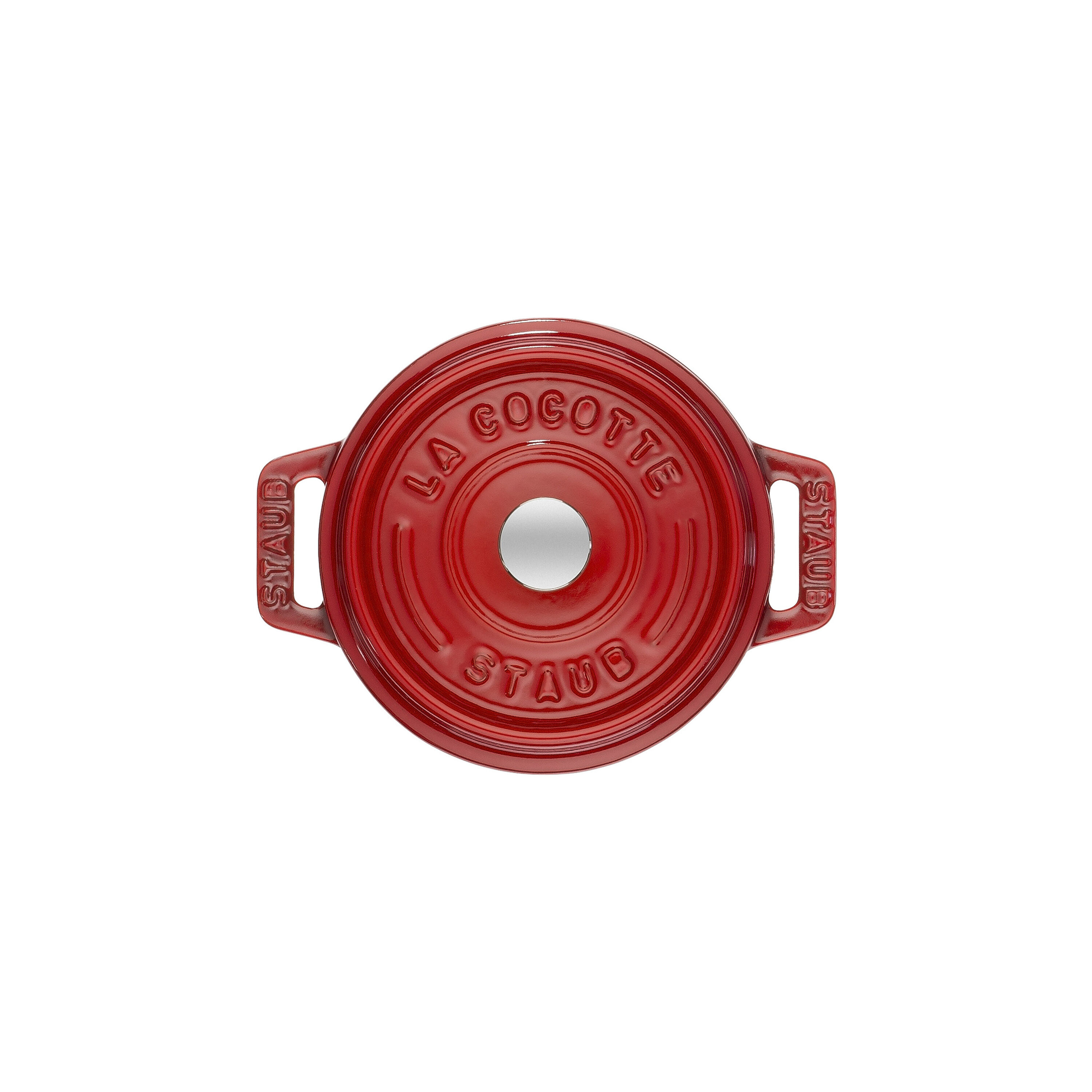 Staub        La Cocotte                Mini Cocotte 10 cm, rund, Kirsch-Rot, Gusseisen
