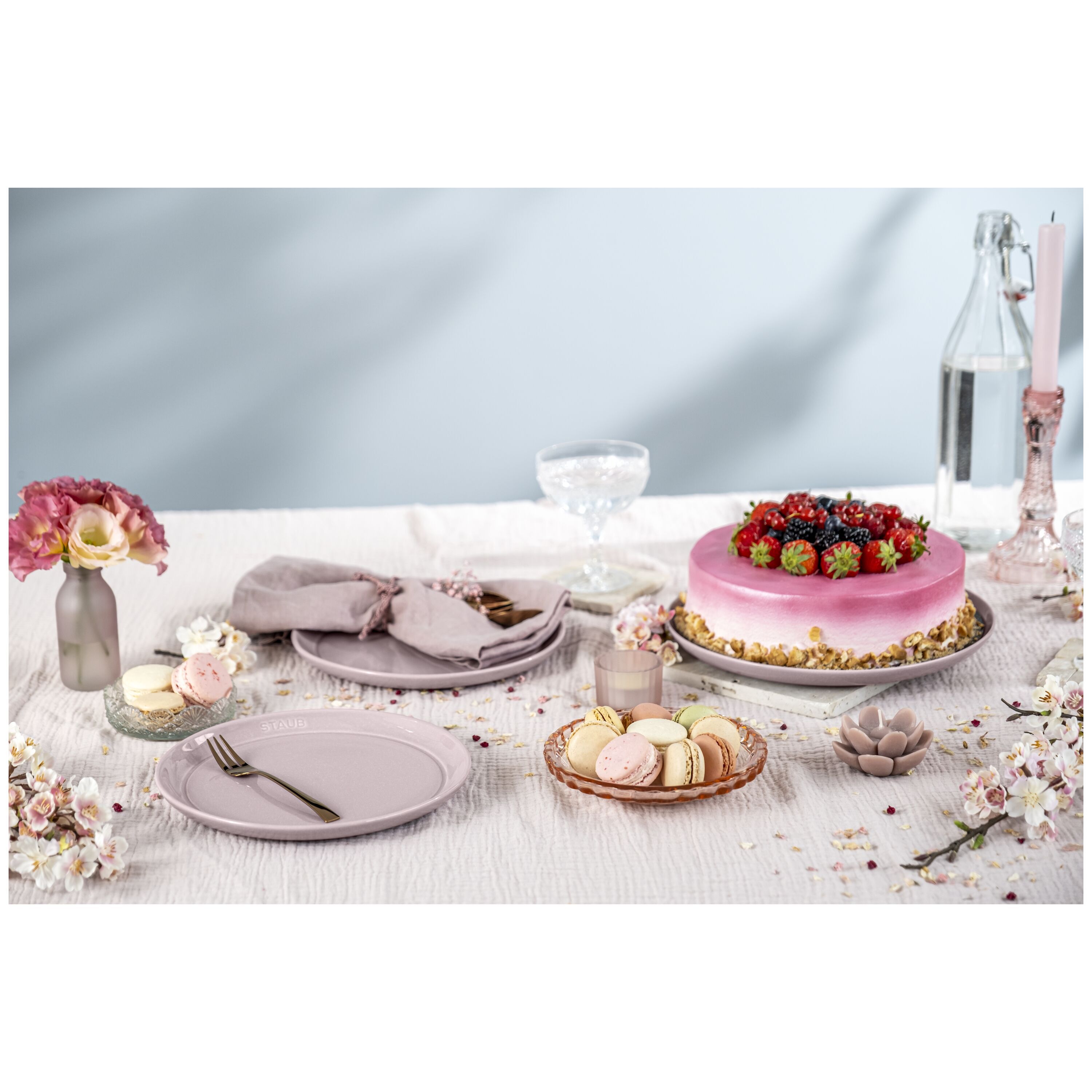 Staub        Dining Line                Teller flach 20 cm, rund, Kirschblüte, Keramik