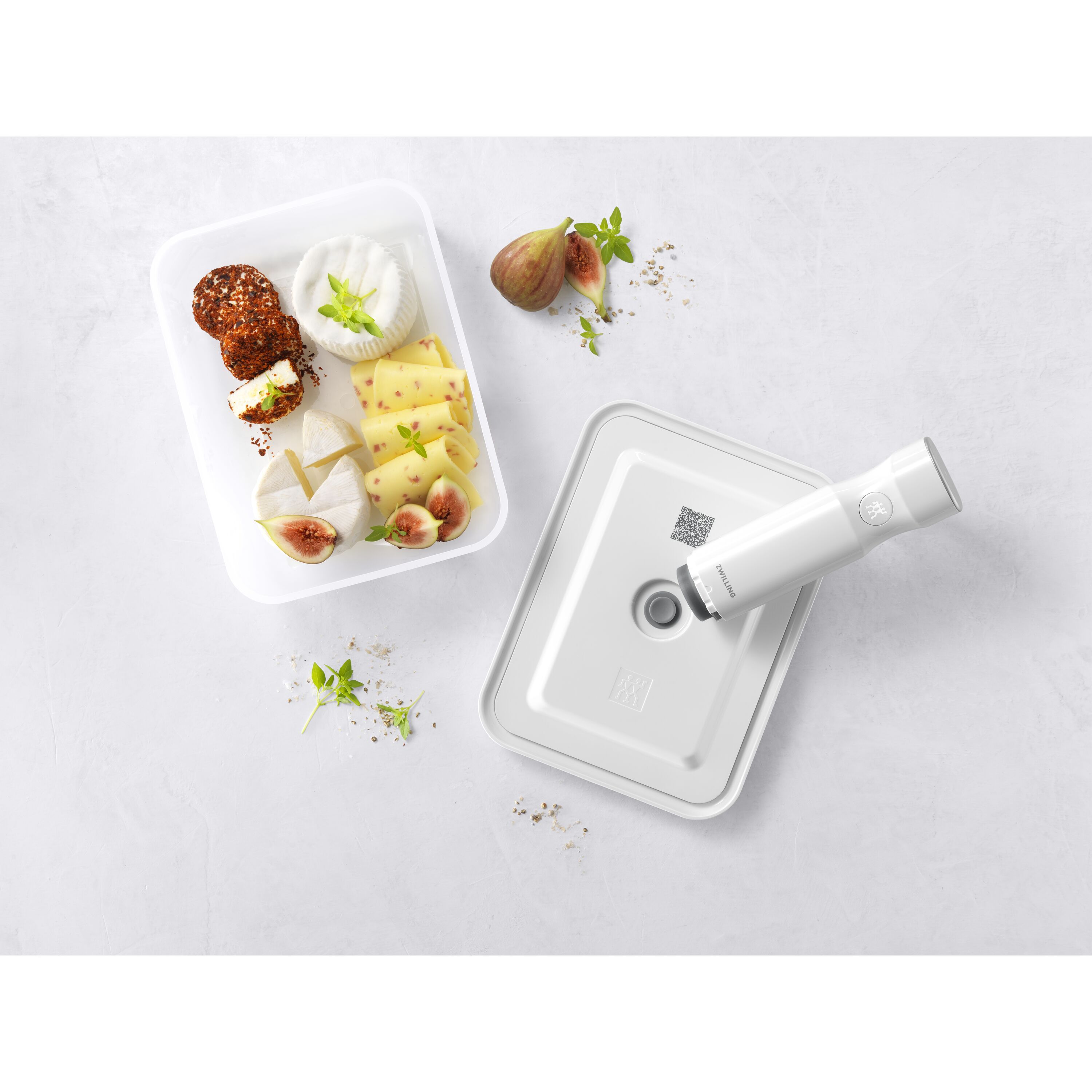 ZWILLING        Fresh & Save                Vakuum Kühlschrankbox, Kunststoff, Semitransparent-Grau