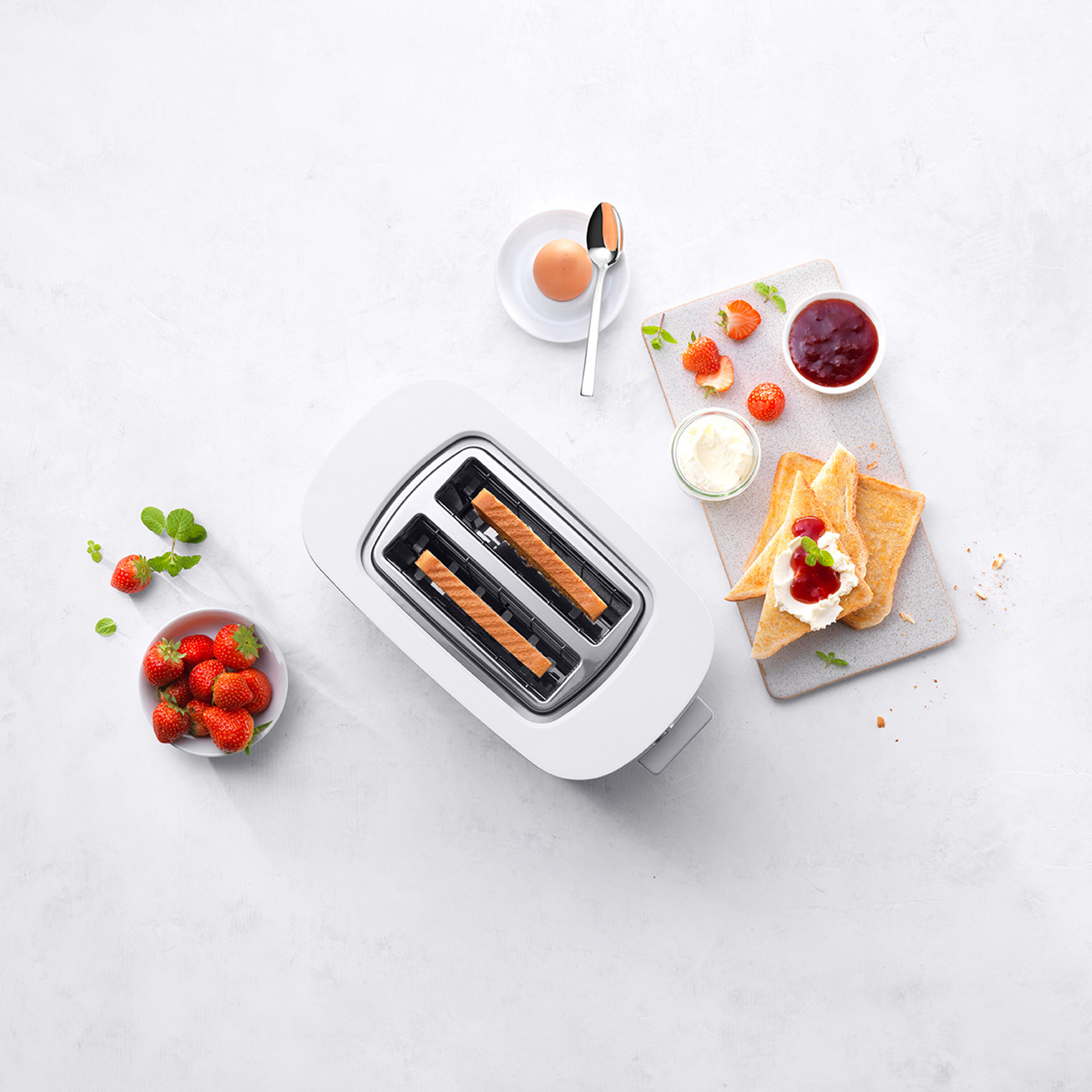 ZWILLING        Enfinigy                Toaster mit Brötchenaufsatz, 2 Schlitze kurz, Silber